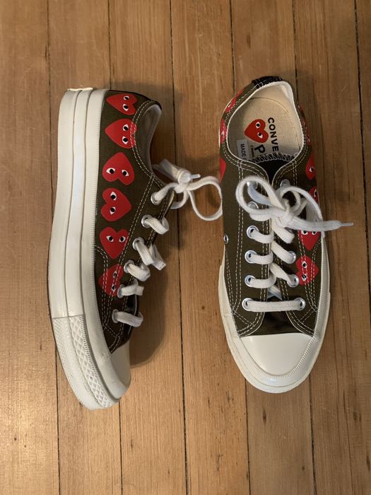 Converse cdg green hot sale