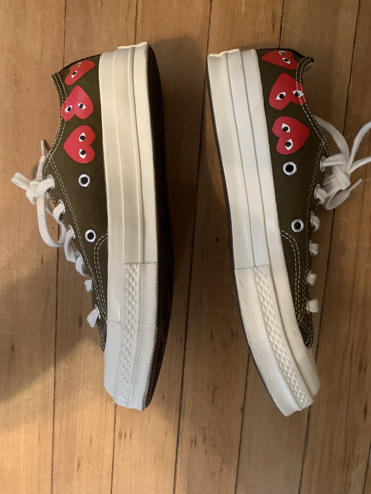 Comme Des Garcons Play x Chuck 70 Low Multi Heart Green