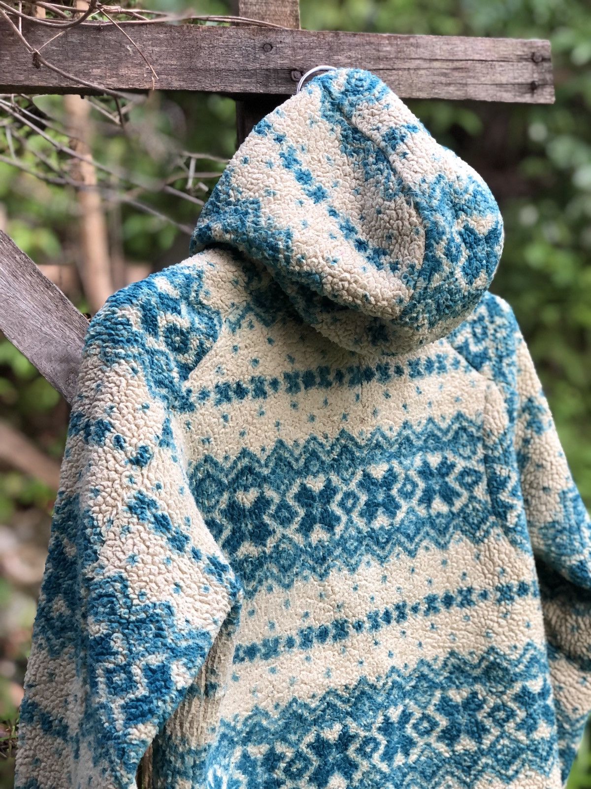 Japanese Brand Vintage Sherpa Native Sweater Hoodie by X'tyle Size US S / EU 44-46 / 1 - 5 Thumbnail