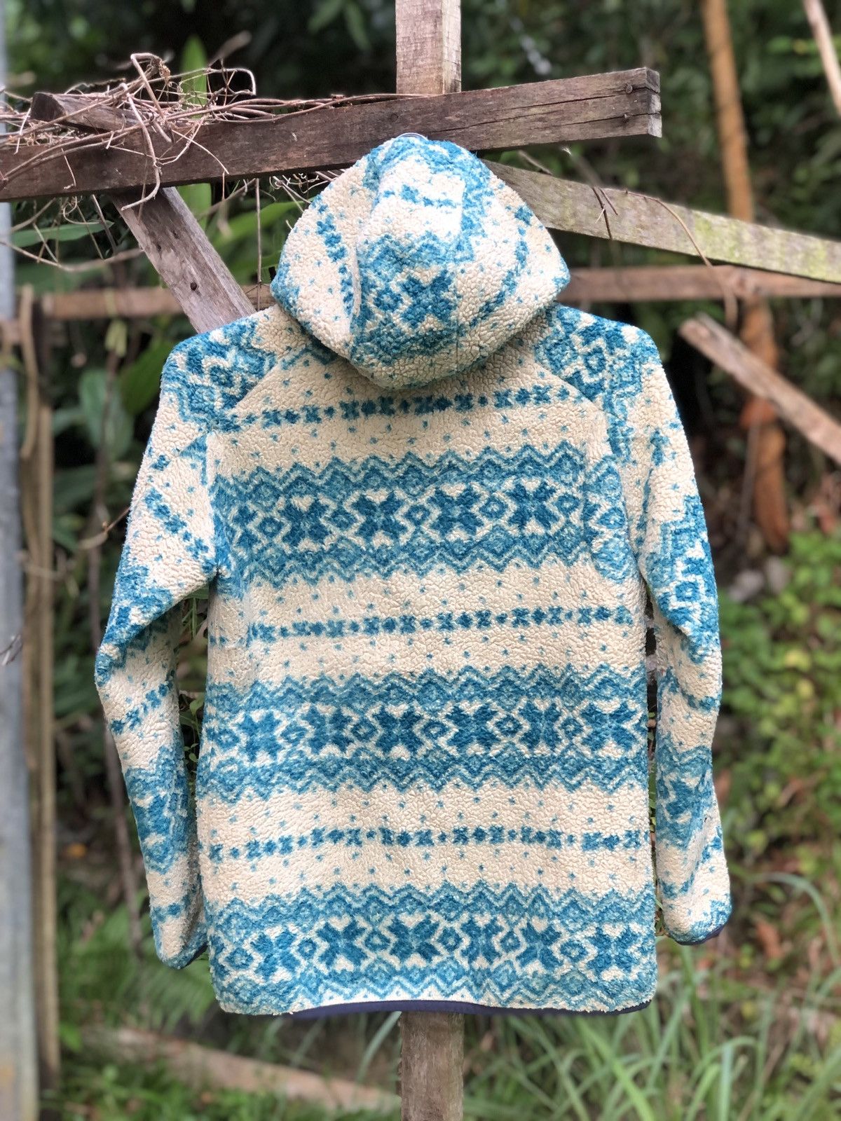 Japanese Brand Vintage Sherpa Native Sweater Hoodie by X'tyle Size US S / EU 44-46 / 1 - 4 Thumbnail