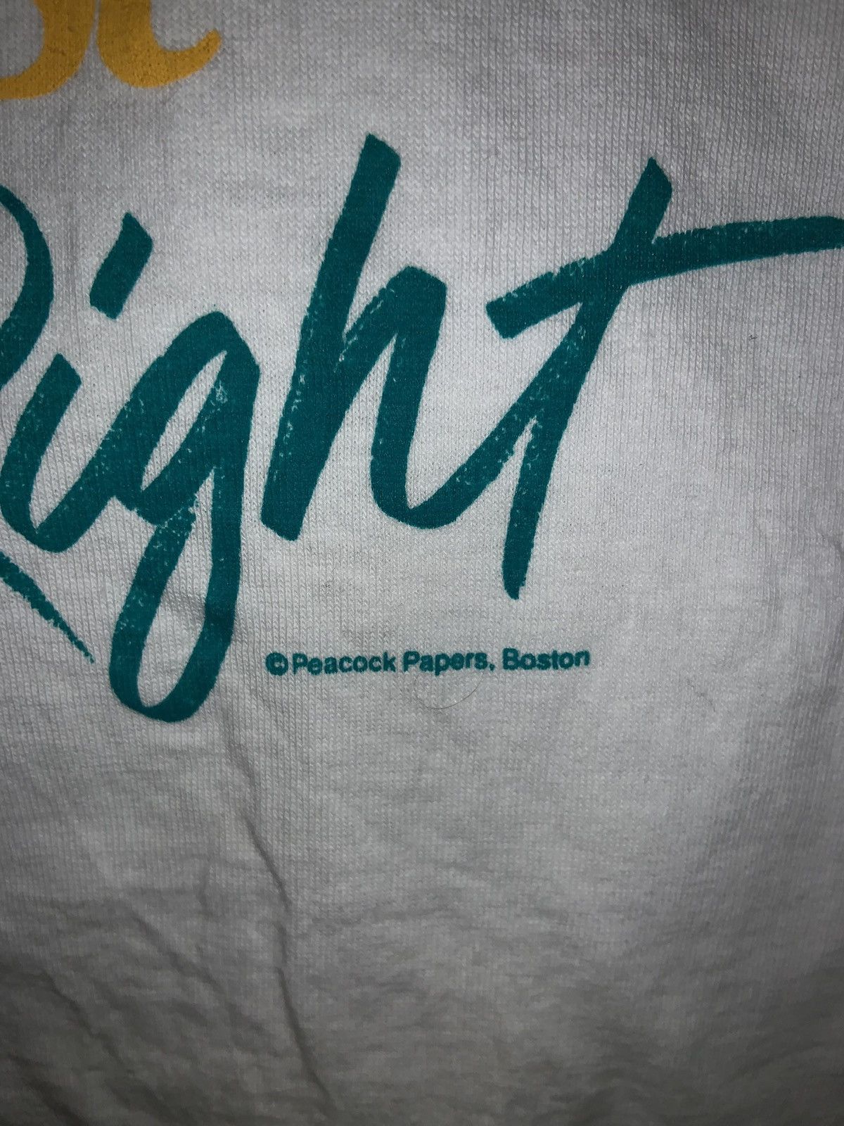 Vintage Vintage Peacock Papers Quote Tee Size US M / EU 48-50 / 2 - 3 Thumbnail