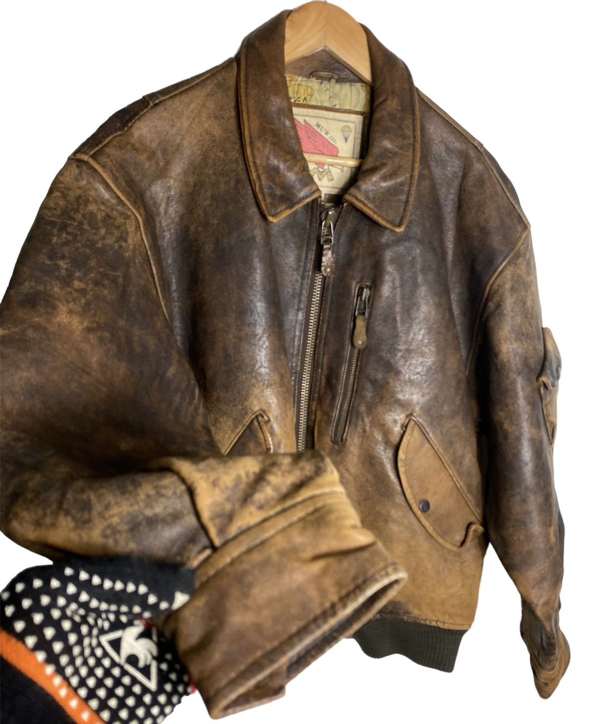 If Six Was Nine VINTAGE CAMPEAGLE RVN AIR FORCE LEATHER JACKET Size US M / EU 48-50 / 2 - 15 Thumbnail
