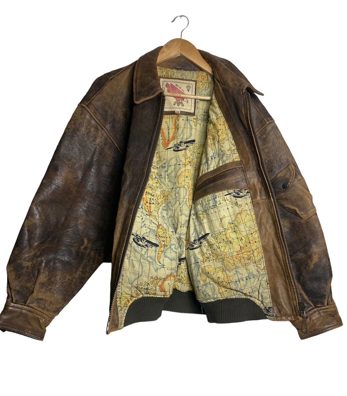 If Six Was Nine VINTAGE CAMPEAGLE RVN AIR FORCE LEATHER JACKET Size US M / EU 48-50 / 2 - 6 Thumbnail