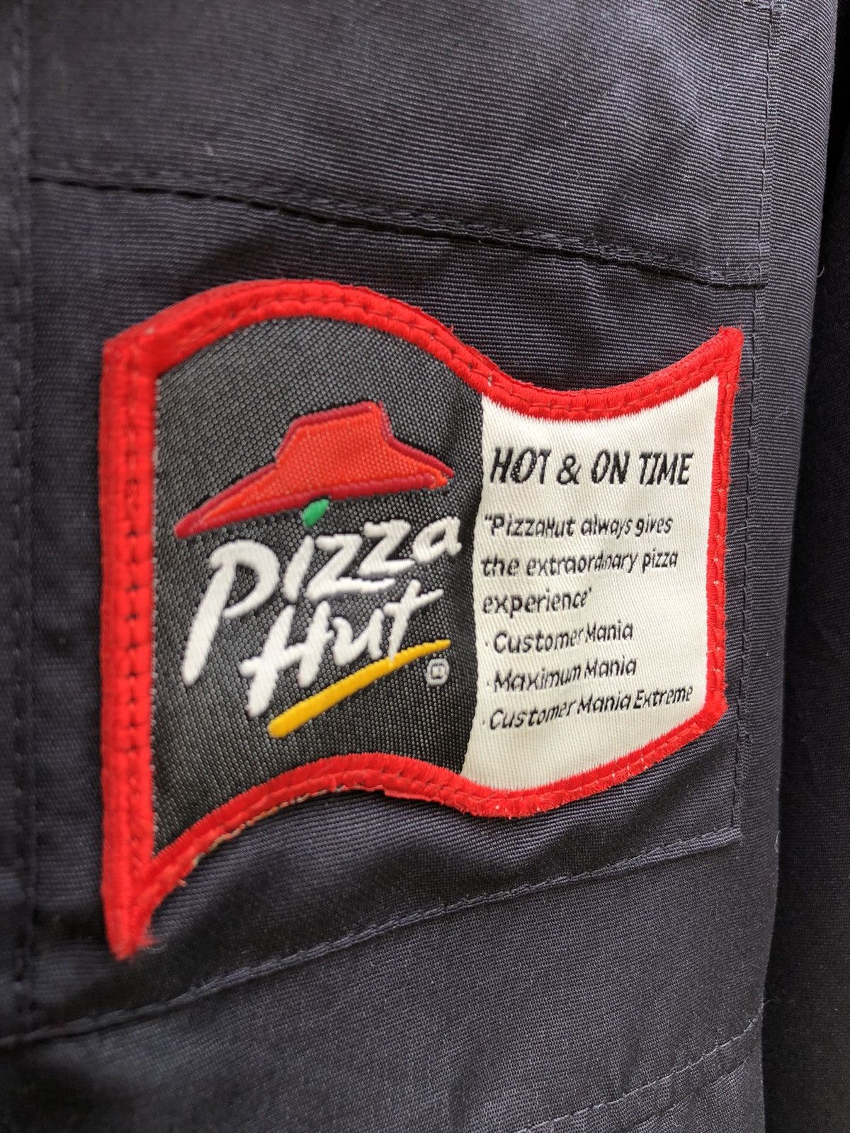 Japanese Brand Vintage 80's Pizza Hut Zipper Sweater Work Jacket Size US XL / EU 56 / 4 - 7 Thumbnail