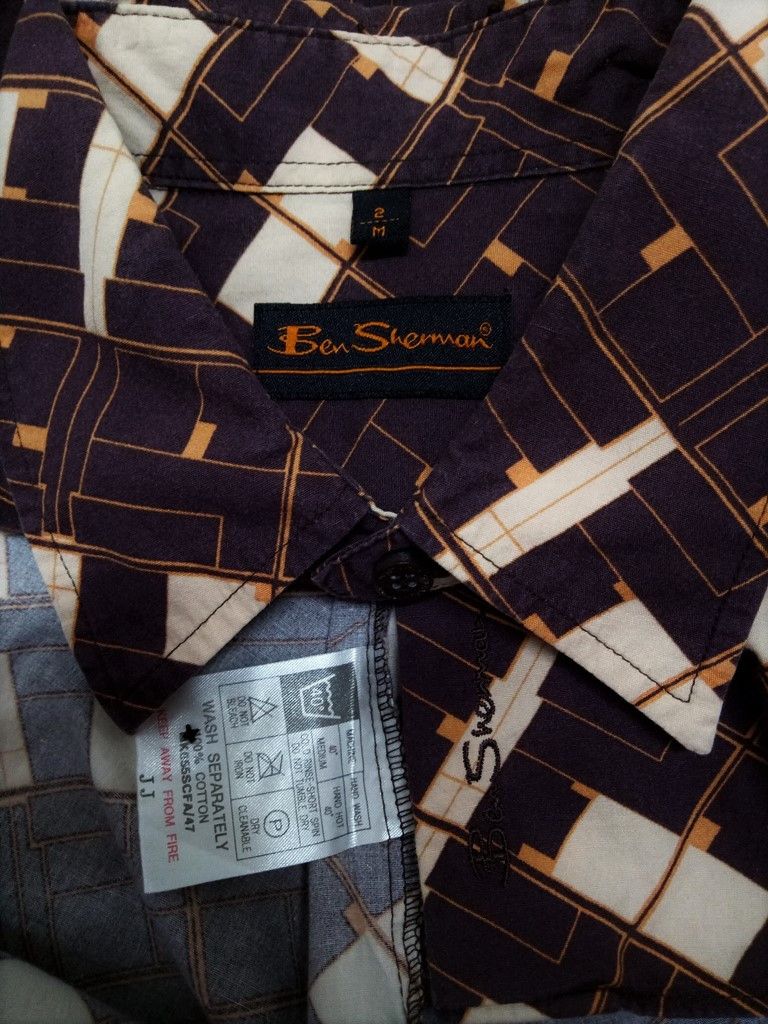 Ben Sherman 🔥Ben Sherman Abstract Motif Button Up Shirts Rare Size US M / EU 48-50 / 2 - 5 Thumbnail
