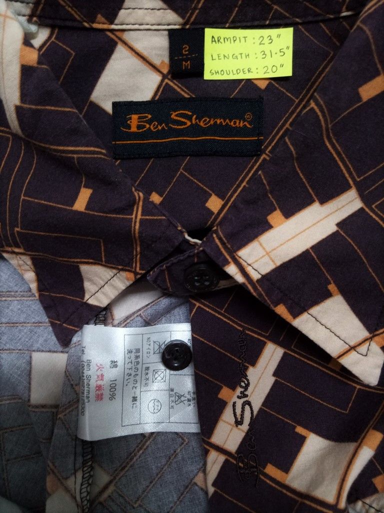 Ben Sherman 🔥Ben Sherman Abstract Motif Button Up Shirts Rare Size US M / EU 48-50 / 2 - 6 Thumbnail