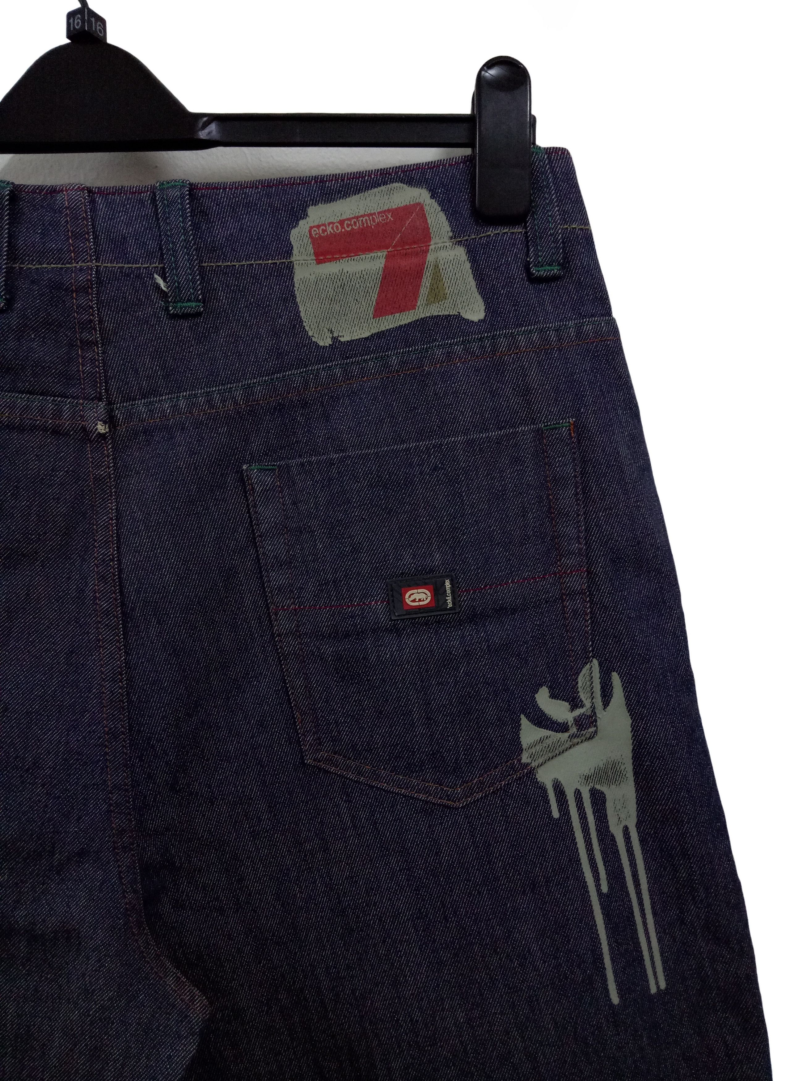 Ecko Unltd. 🔥🔥🔥ECKO Complex Denim Foundry Jeans Rare Design Size US 34 / EU 50 - 4 Thumbnail