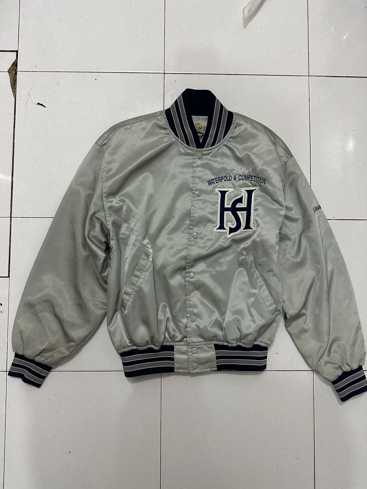 Japanese Brand 90’s Hitotsubashi University Varsity Jacket Size US XL / EU 56 / 4 - 6 Thumbnail