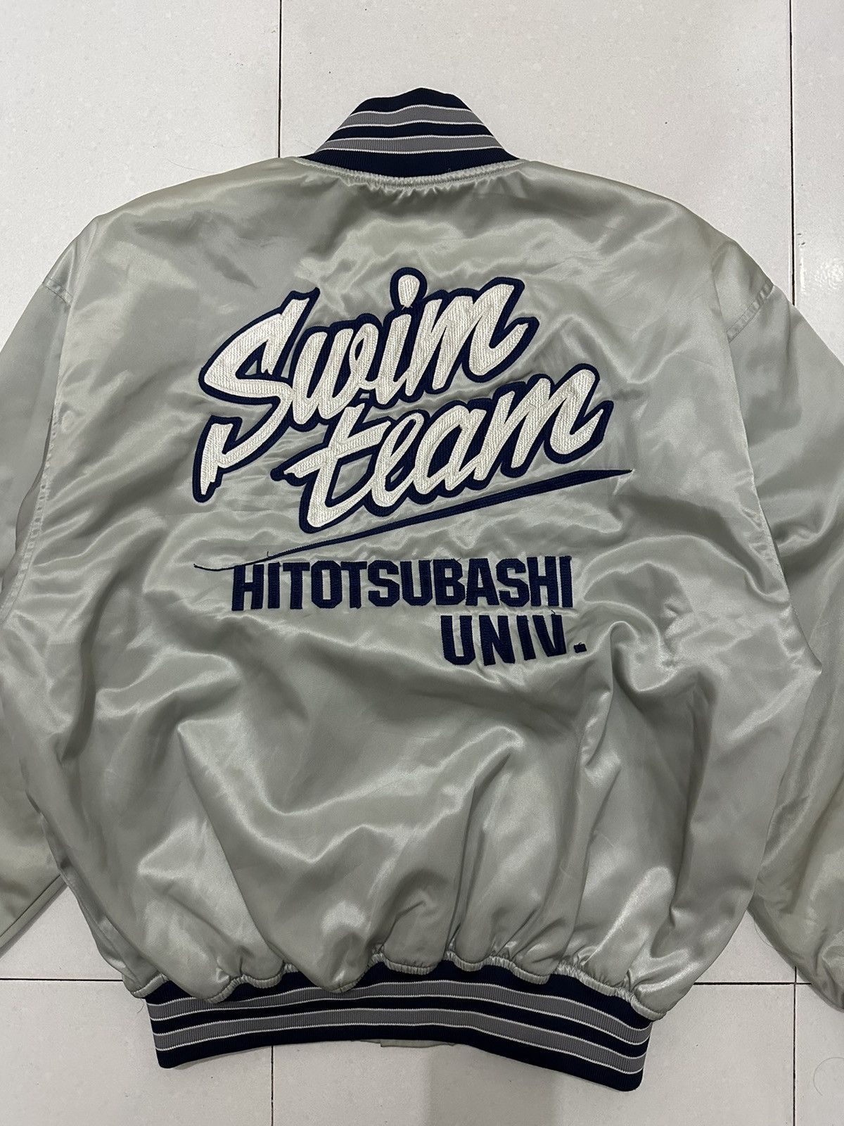 Japanese Brand 90’s Hitotsubashi University Varsity Jacket Size US XL / EU 56 / 4 - 3 Thumbnail