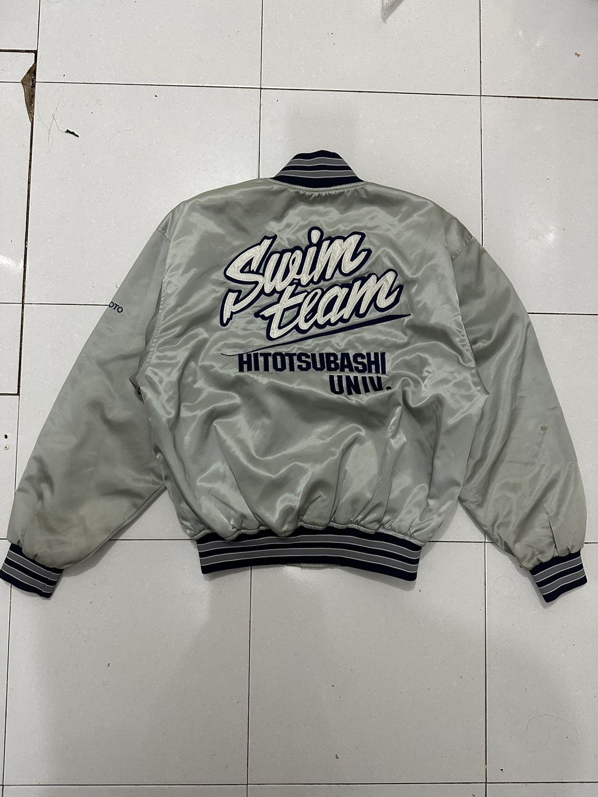 Japanese Brand 90’s Hitotsubashi University Varsity Jacket Size US XL / EU 56 / 4 - 2 Thumbnail