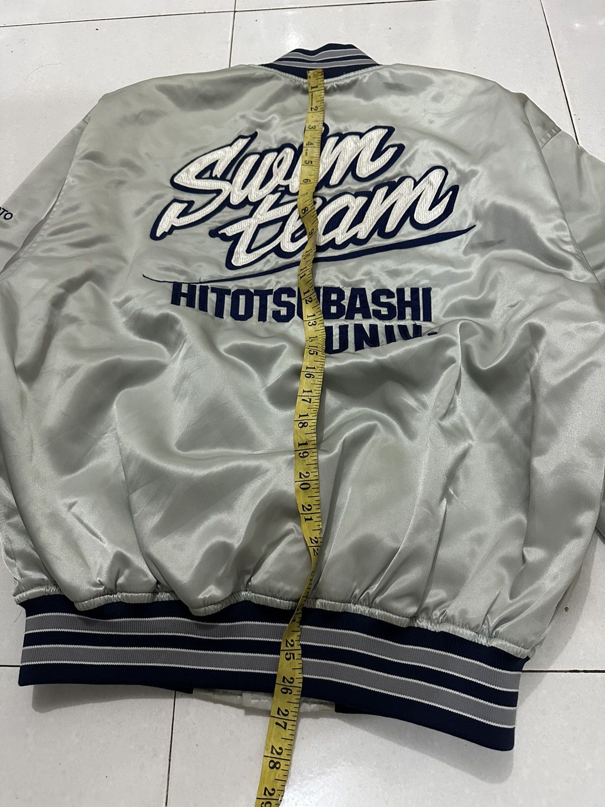 Japanese Brand 90’s Hitotsubashi University Varsity Jacket Size US XL / EU 56 / 4 - 11 Thumbnail
