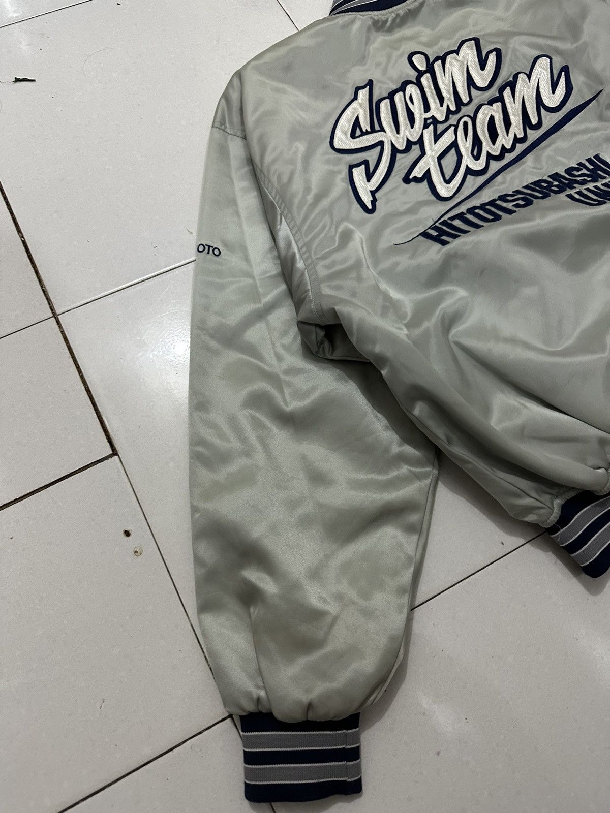 Japanese Brand 90’s Hitotsubashi University Varsity Jacket Size US XL / EU 56 / 4 - 5 Thumbnail