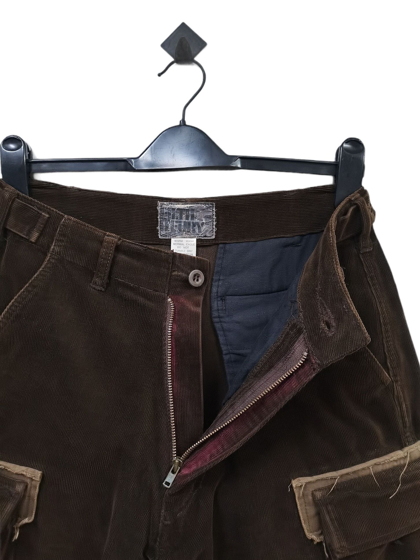 Japanese Brand 🔥HECTIC x Filth o' Fury🔥Punk Corduroy Side Pocket Pants Size US 28 / EU 44 - 12 Thumbnail