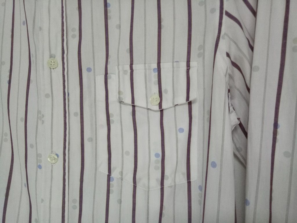 Stussy 🔥🔥🔥Stussy Made in Usa Stripes Polkadot Button Up Shirt Size US S / EU 44-46 / 1 - 10 Thumbnail