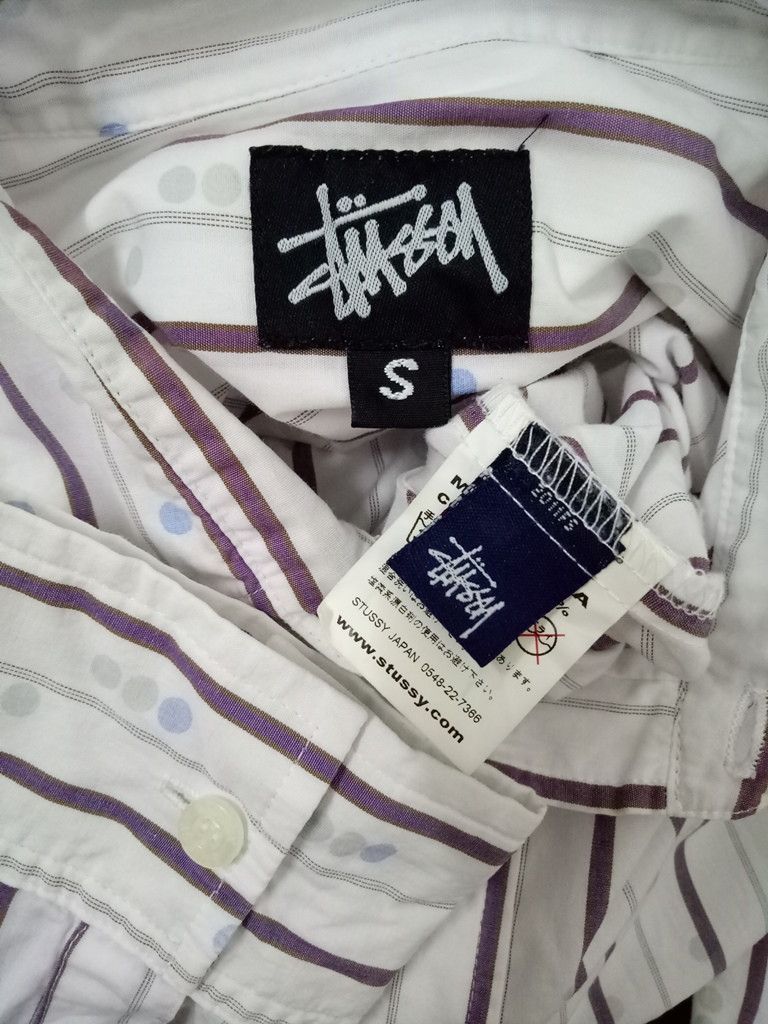 Stussy 🔥🔥🔥Stussy Made in Usa Stripes Polkadot Button Up Shirt Size US S / EU 44-46 / 1 - 17 Thumbnail