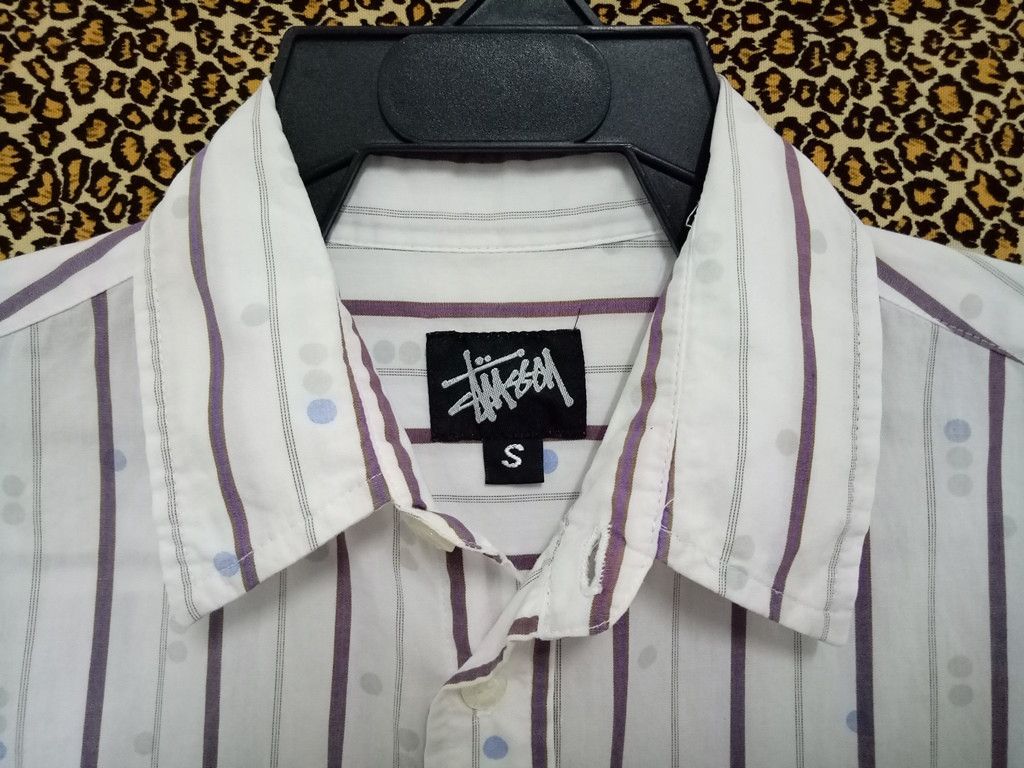 Stussy 🔥🔥🔥Stussy Made in Usa Stripes Polkadot Button Up Shirt Size US S / EU 44-46 / 1 - 3 Thumbnail