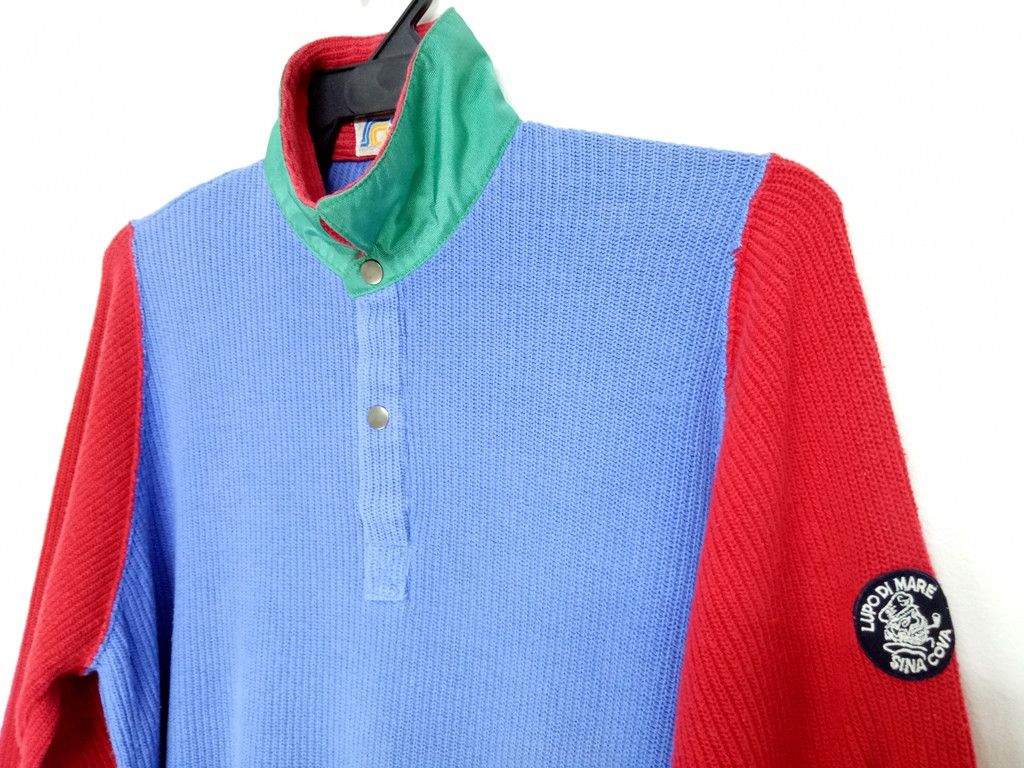 Japanese Brand 🔥🔥🔥LUPO DI MARE SINA COVA Knitwear Colorful Rare Design Size US L / EU 52-54 / 3 - 2 Thumbnail