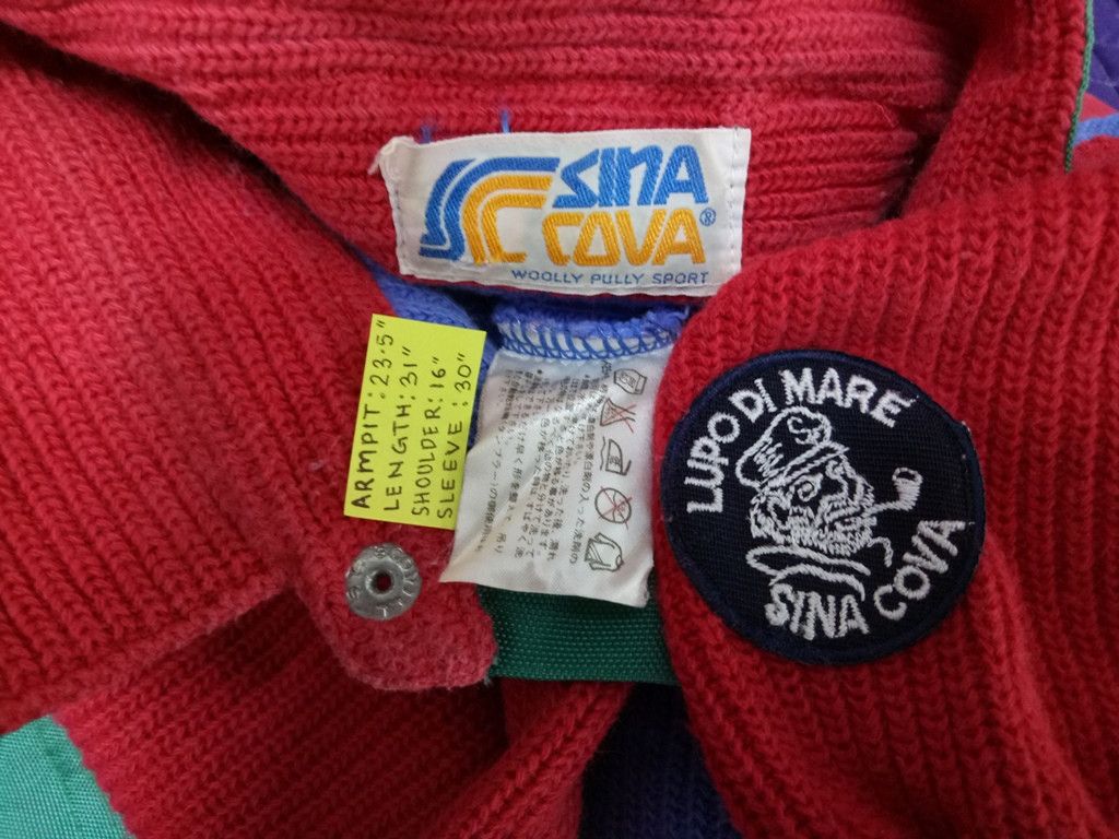 Japanese Brand 🔥🔥🔥LUPO DI MARE SINA COVA Knitwear Colorful Rare Design Size US L / EU 52-54 / 3 - 16 Thumbnail