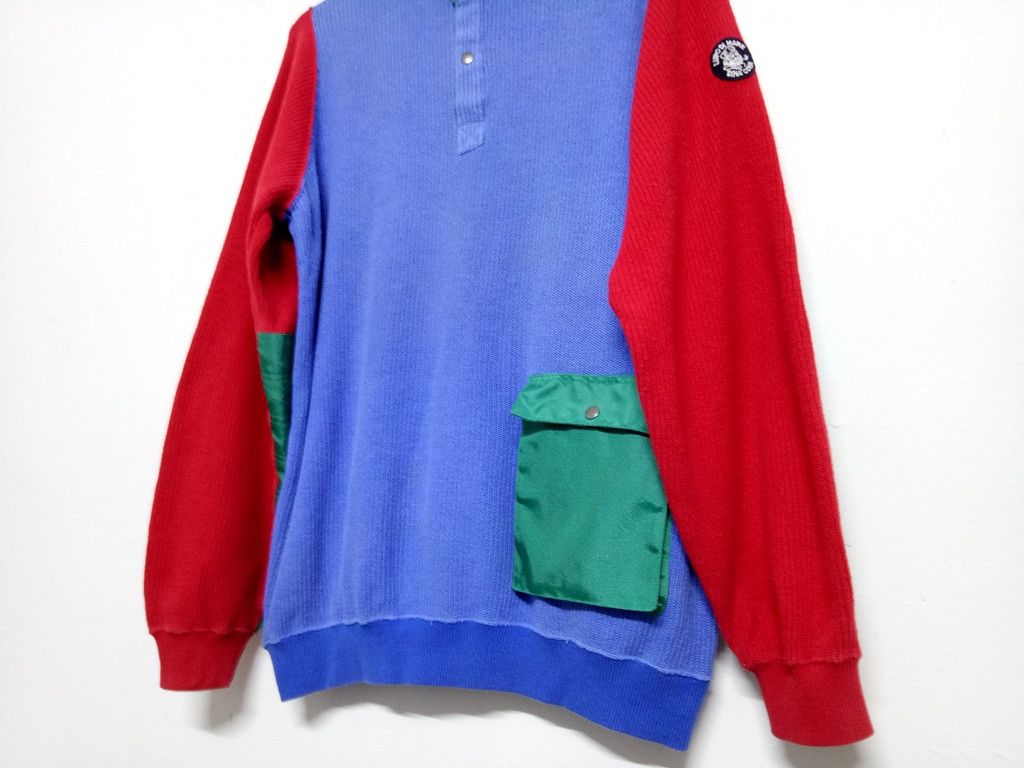 Japanese Brand 🔥🔥🔥LUPO DI MARE SINA COVA Knitwear Colorful Rare Design Size US L / EU 52-54 / 3 - 3 Thumbnail