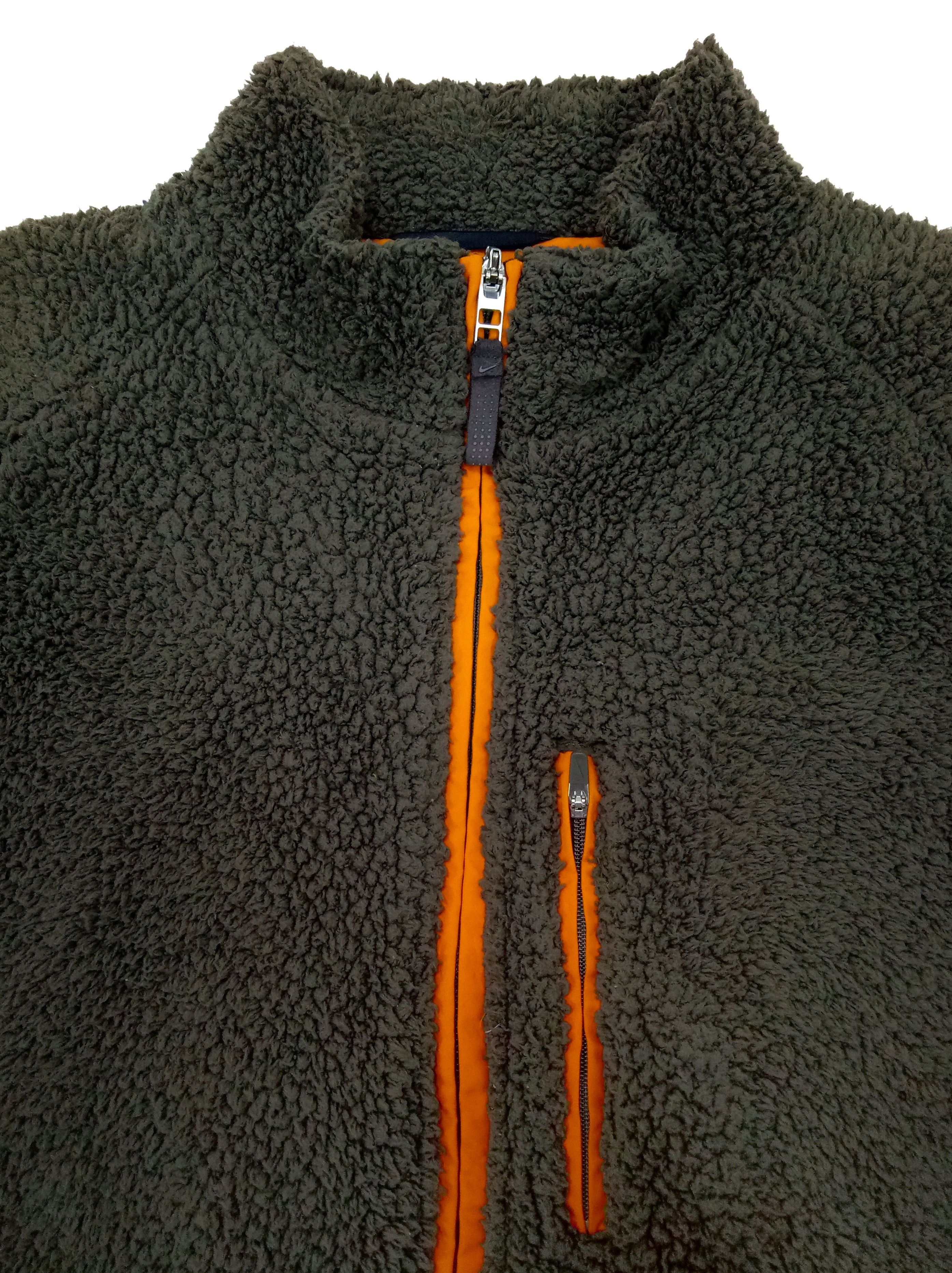 Nike 🔥🔥🔥Nike Sherpa Retro - X Fleece Zip Up Army Jacket Size US L / EU 52-54 / 3 - 9 Thumbnail