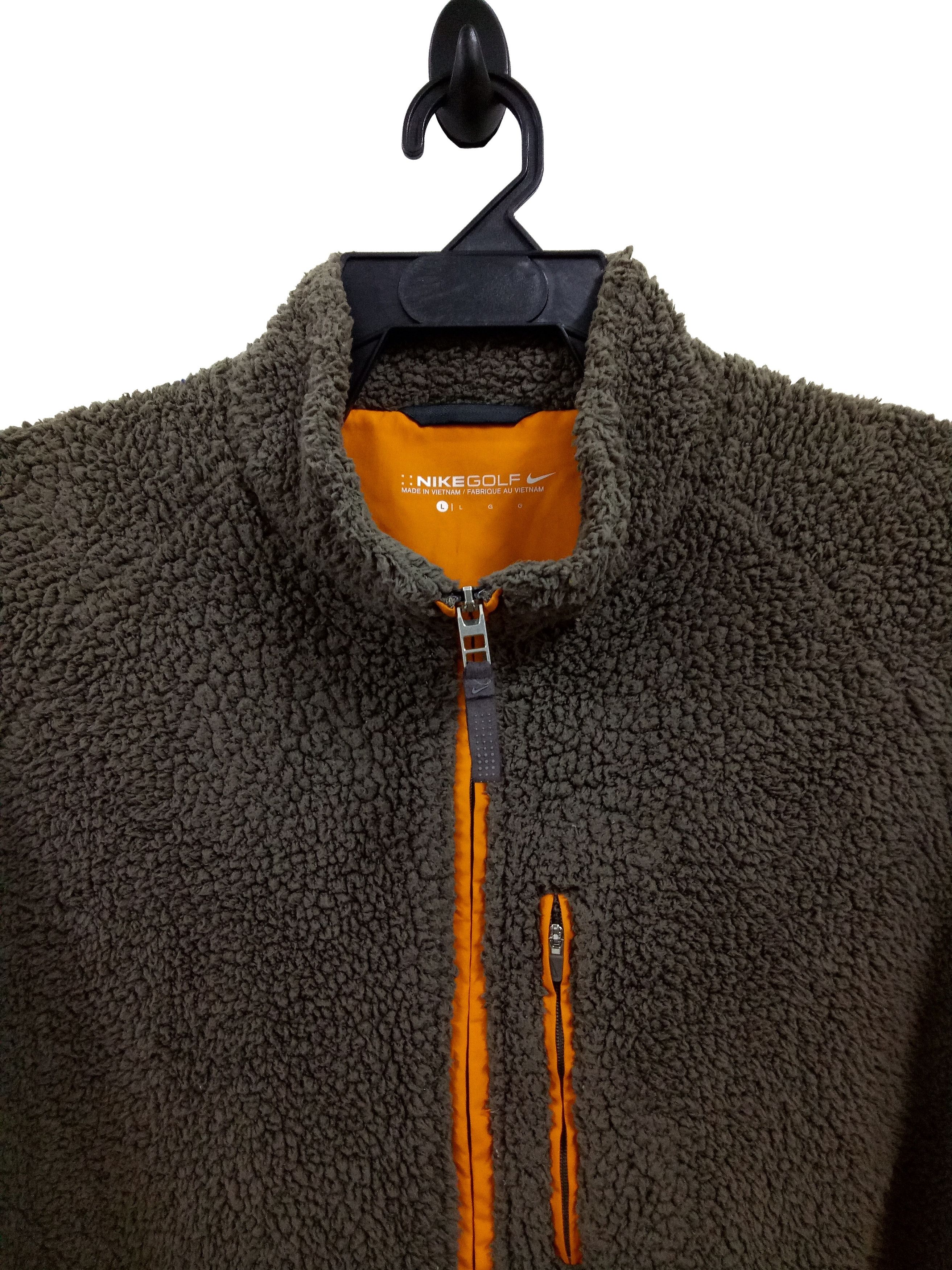 Nike 🔥🔥🔥Nike Sherpa Retro - X Fleece Zip Up Army Jacket Size US L / EU 52-54 / 3 - 2 Thumbnail