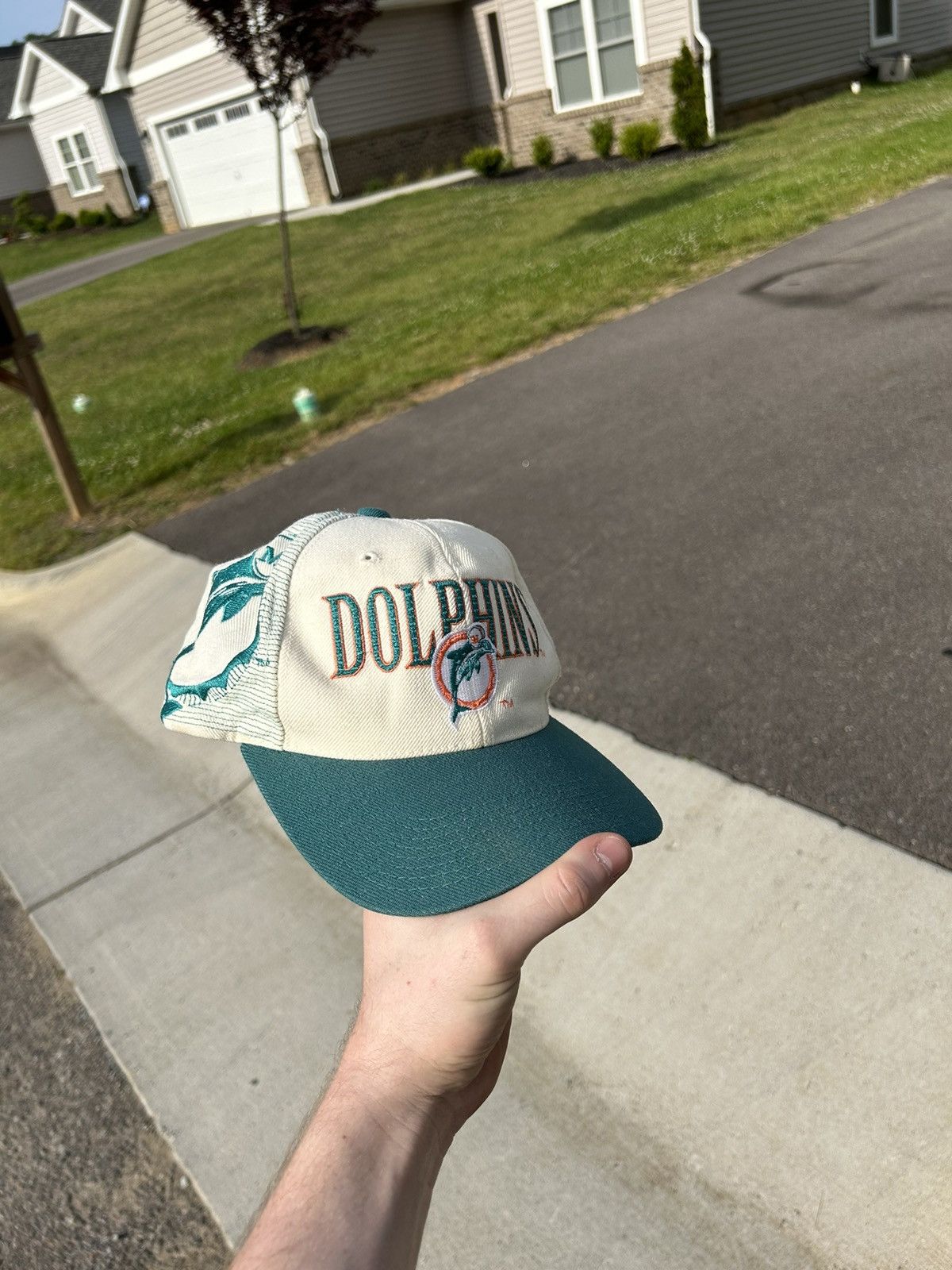 Miami Dolphins: 1990's Stitched Script Spellout Proline Starter