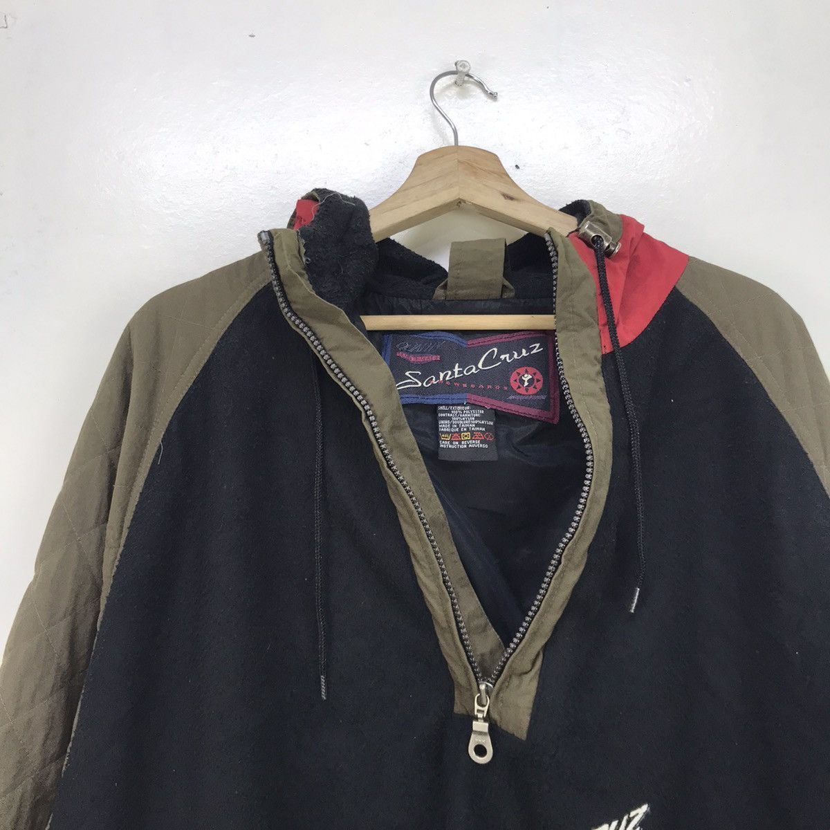Santa Cruz Skateboards Vintage Santa Cruz Snowboards Oversize Fleece Hoodie Size US XL / EU 56 / 4 - 19 Thumbnail