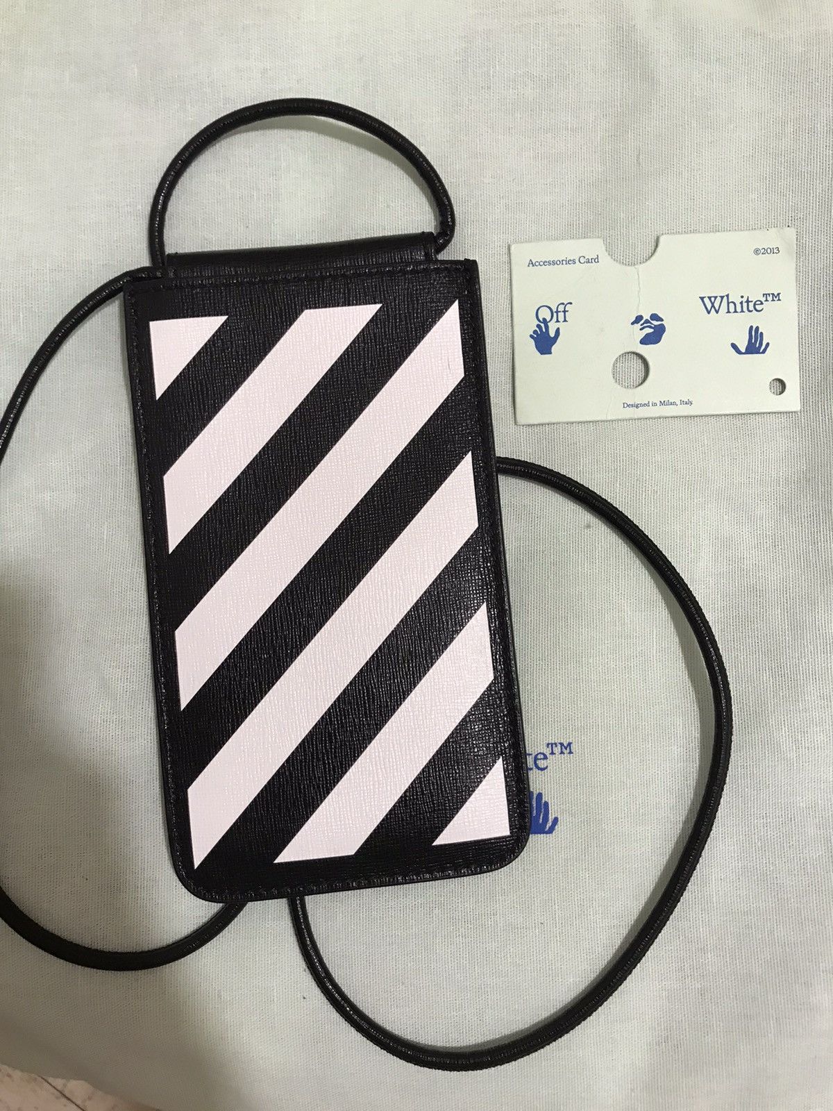 Off-White Off-White c/o Virgil Abloh Neck Diag Saffiano Pouch Bag Size ONE SIZE - 3 Thumbnail