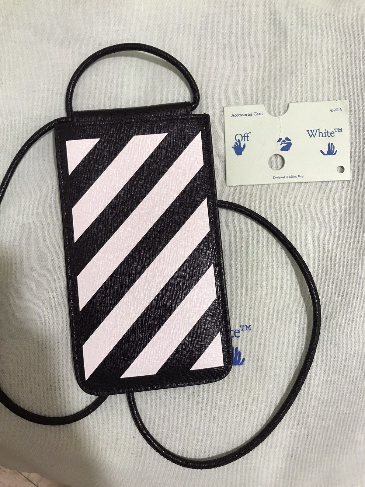Off-White Off-White c/o Virgil Abloh Neck Diag Saffiano Pouch Bag Size ONE SIZE - 5 Thumbnail