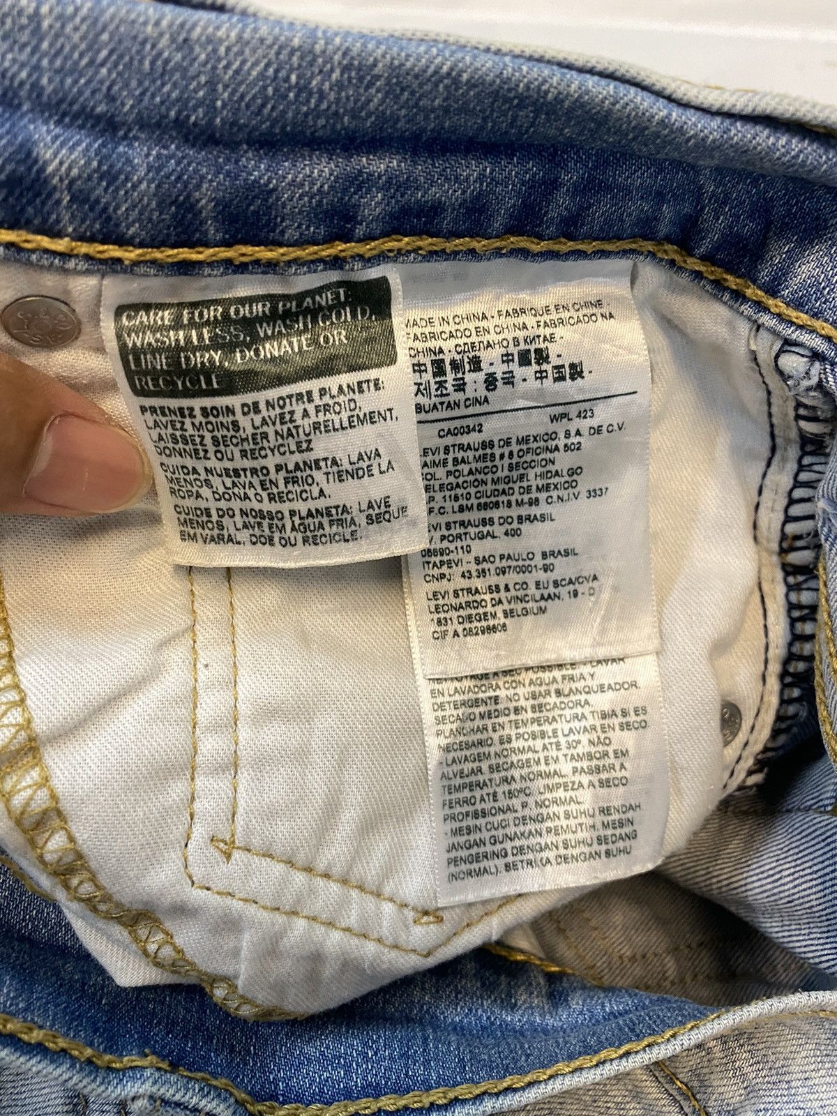 Levi's × Levi's Made & Crafted × Levi's Vintage Clothing Levis 569 Blue Denim Jean Size US 33 - 9 Thumbnail