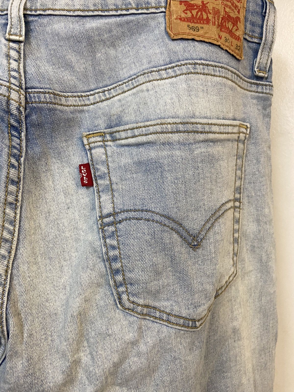 Levi's × Levi's Made & Crafted × Levi's Vintage Clothing Levis 569 Blue Denim Jean Size US 33 - 6 Thumbnail