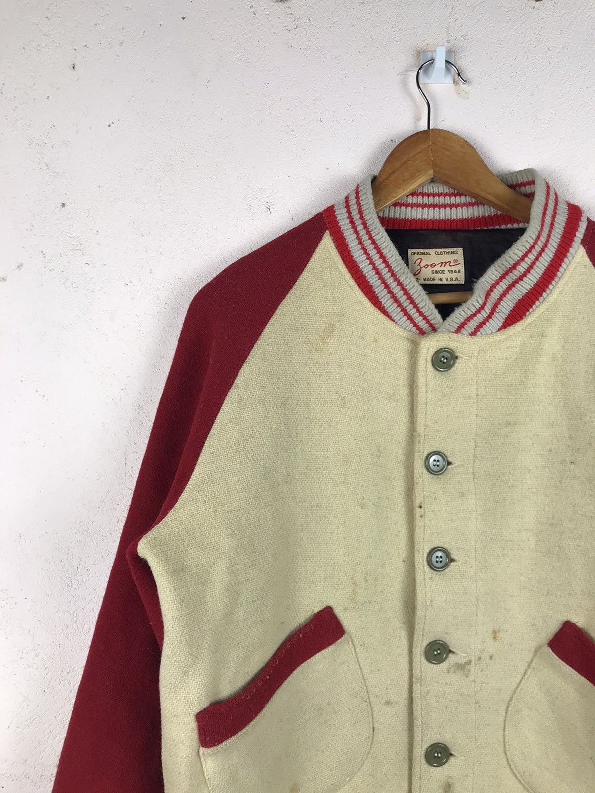 Vintage Diamond Bar 1948 varsity full button jacket Size US M / EU 48-50 / 2 - 4 Thumbnail