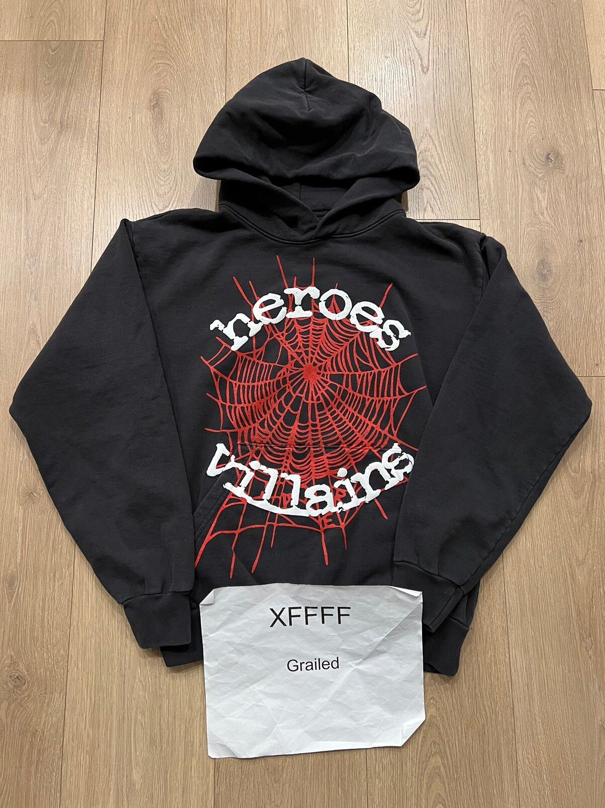 Spider Worldwide *NEW RARE* SPIDER HEROES AND VILLAINS HOODIE LARGE ...