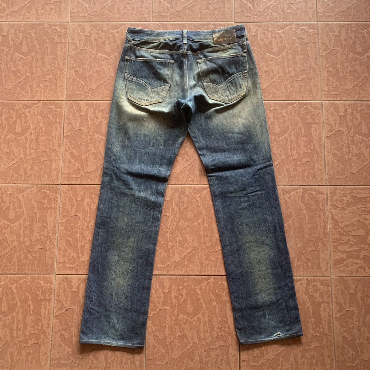 GAS × Japanese Brand × Vintage VINTAGE GAS MODEL NORTON 30x32 JEANS MUDWASH DENIM PANTS Size US 30 / EU 46 - 11 Thumbnail
