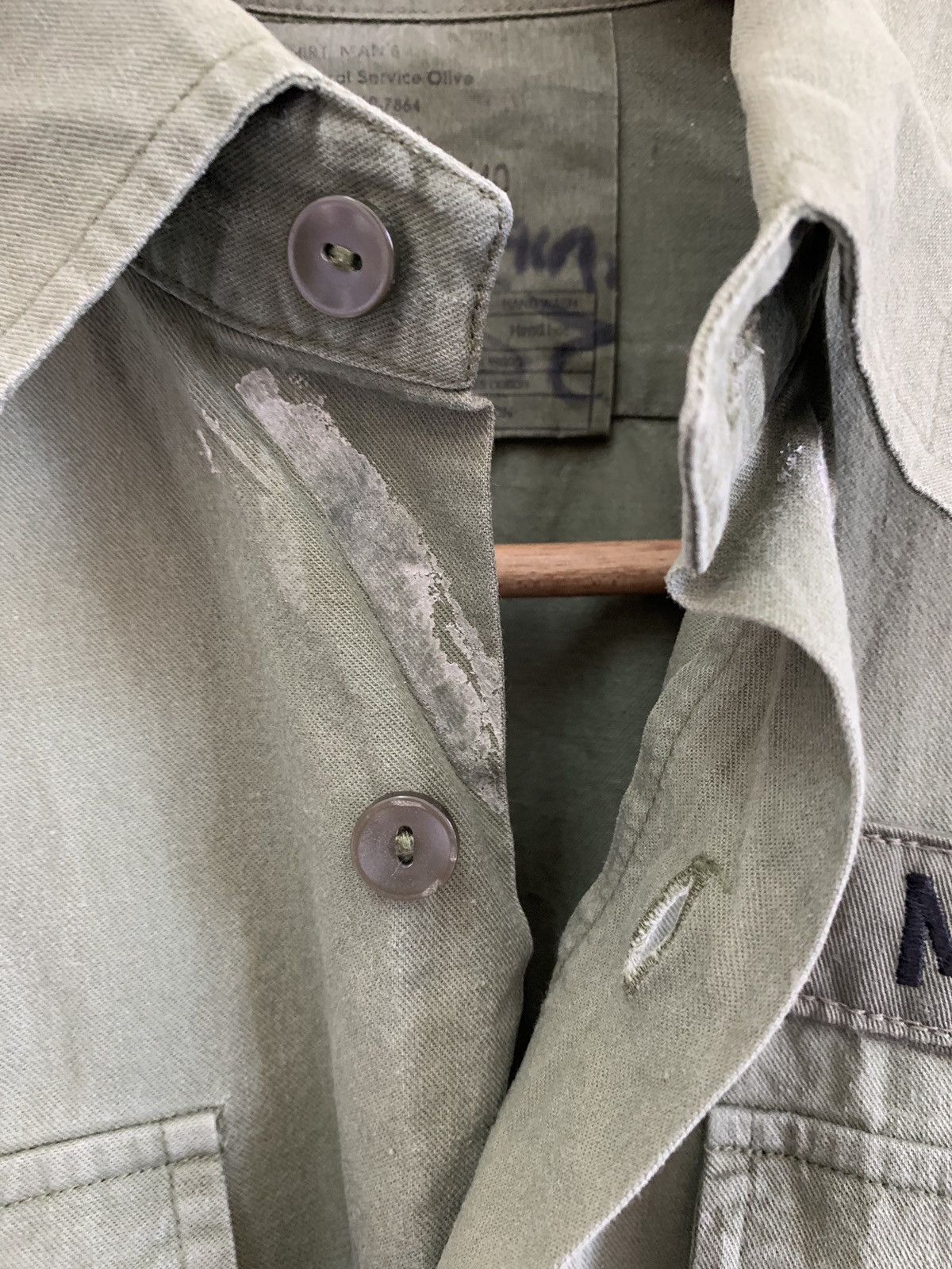 Other Authentic 80s Olive Green Vintage Army Shirts Size US S / EU 44-46 / 1 - 5 Thumbnail