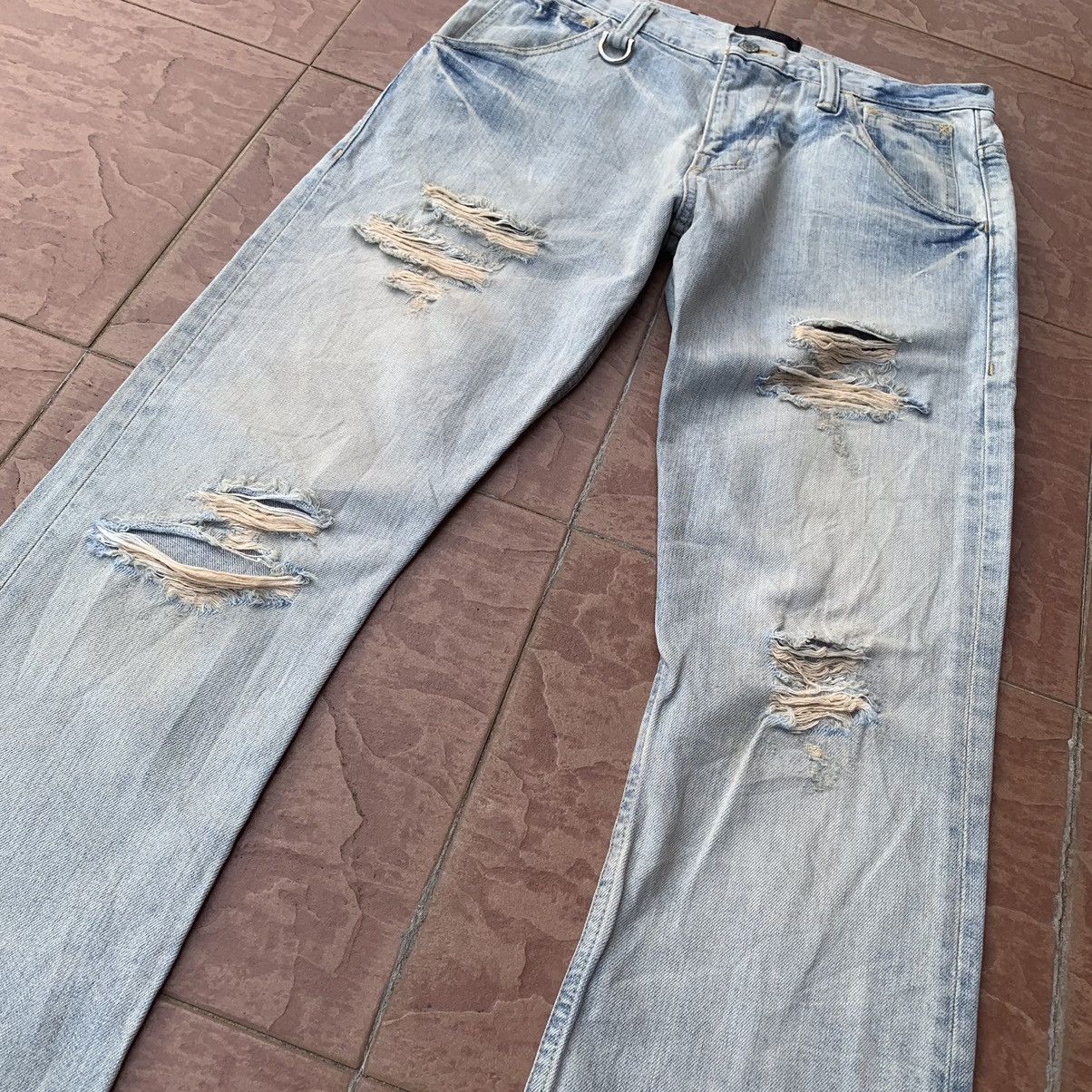 Japanese Brand 💥STEALS!FLARE/BOOTCUT VINTAGE JAPAN RIPPED FADED JEANS W31 Size US 31 - 4 Thumbnail