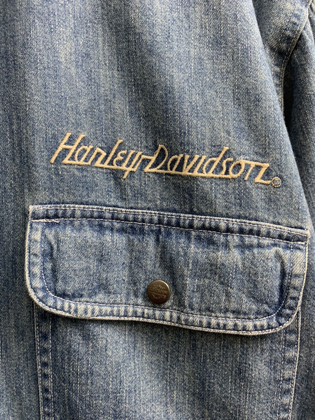 Harley Davidson × Japanese Brand Harley Davidson Embroidery Logo Western Shirts Size US M / EU 48-50 / 2 - 3 Thumbnail