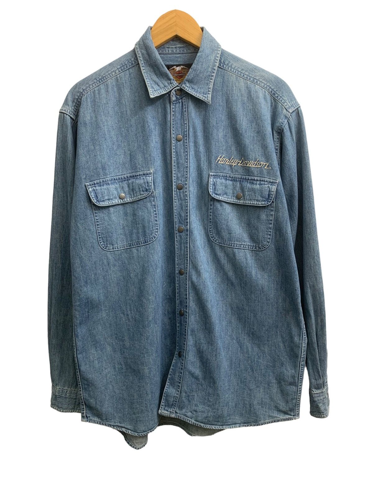 Harley Davidson × Japanese Brand Harley Davidson Embroidery Logo Western Shirts Size US M / EU 48-50 / 2 - 2 Thumbnail