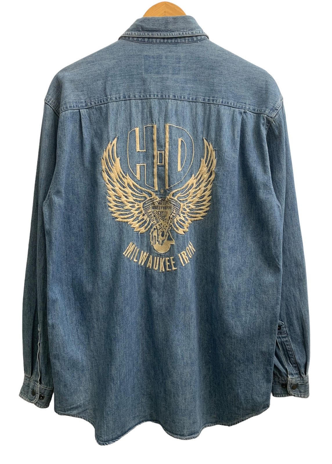 Harley Davidson × Japanese Brand Harley Davidson Embroidery Logo Western Shirts Size US M / EU 48-50 / 2 - 1 Thumbnail