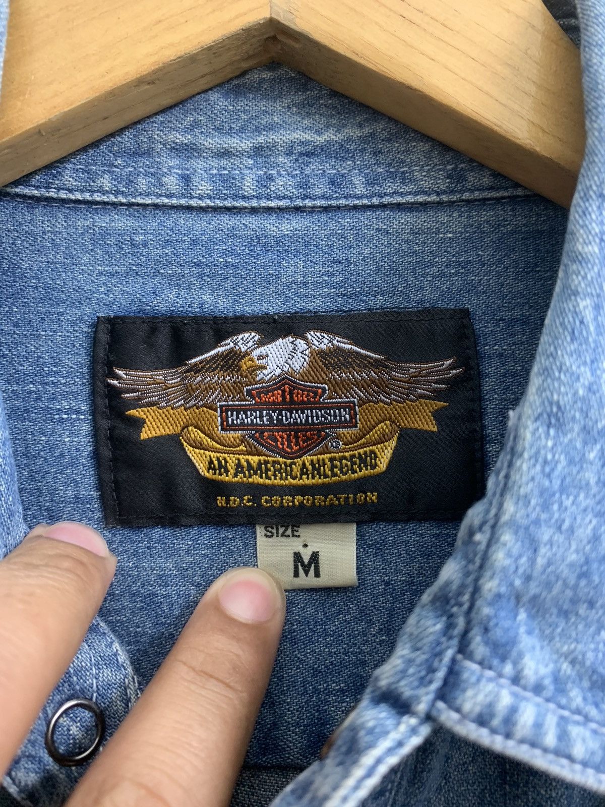 Harley Davidson × Japanese Brand Harley Davidson Embroidery Logo Western Shirts Size US M / EU 48-50 / 2 - 4 Thumbnail
