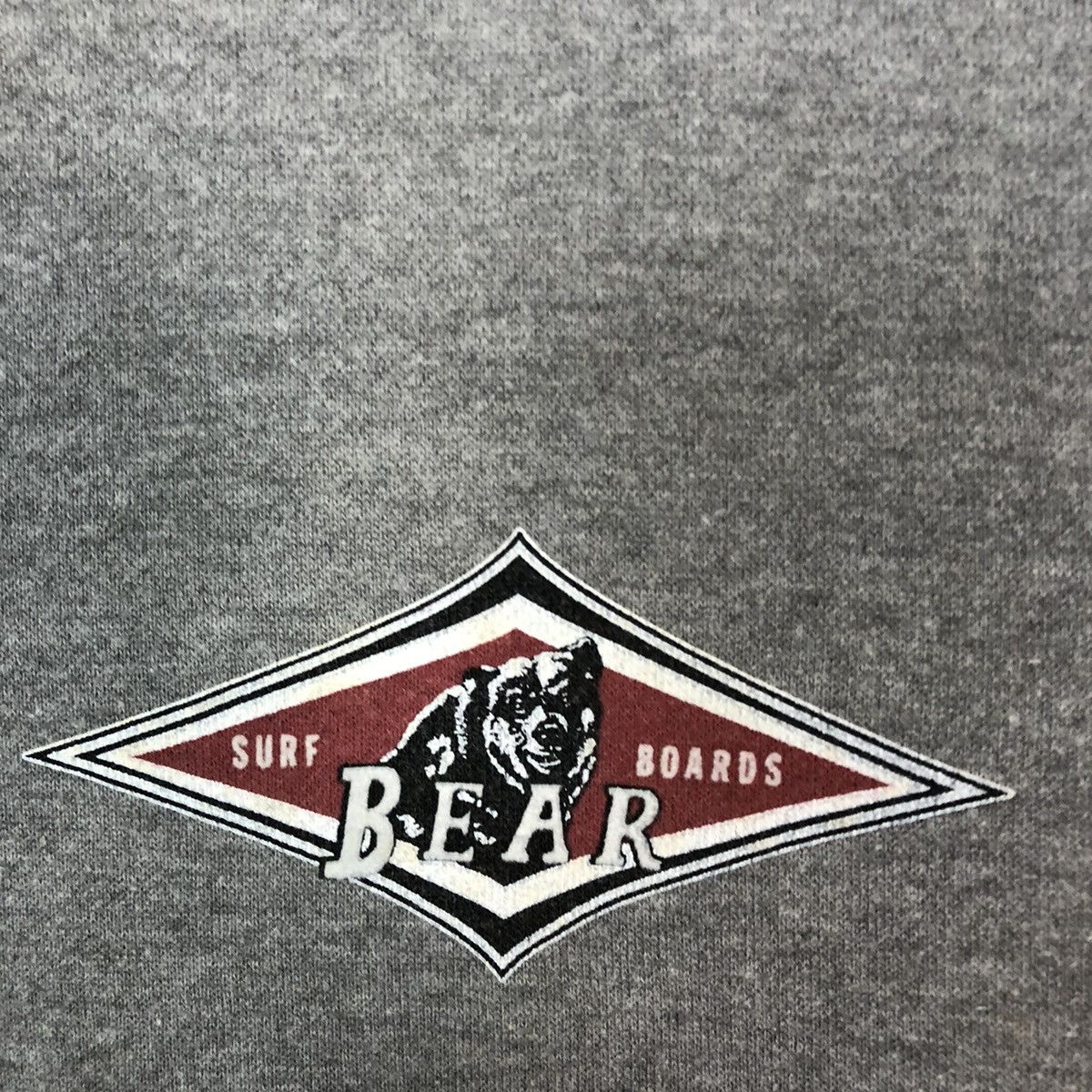 Japanese Brand Bear Surf Boards Grey vintage Sweatshirt #042B Size US M / EU 48-50 / 2 - 10 Thumbnail