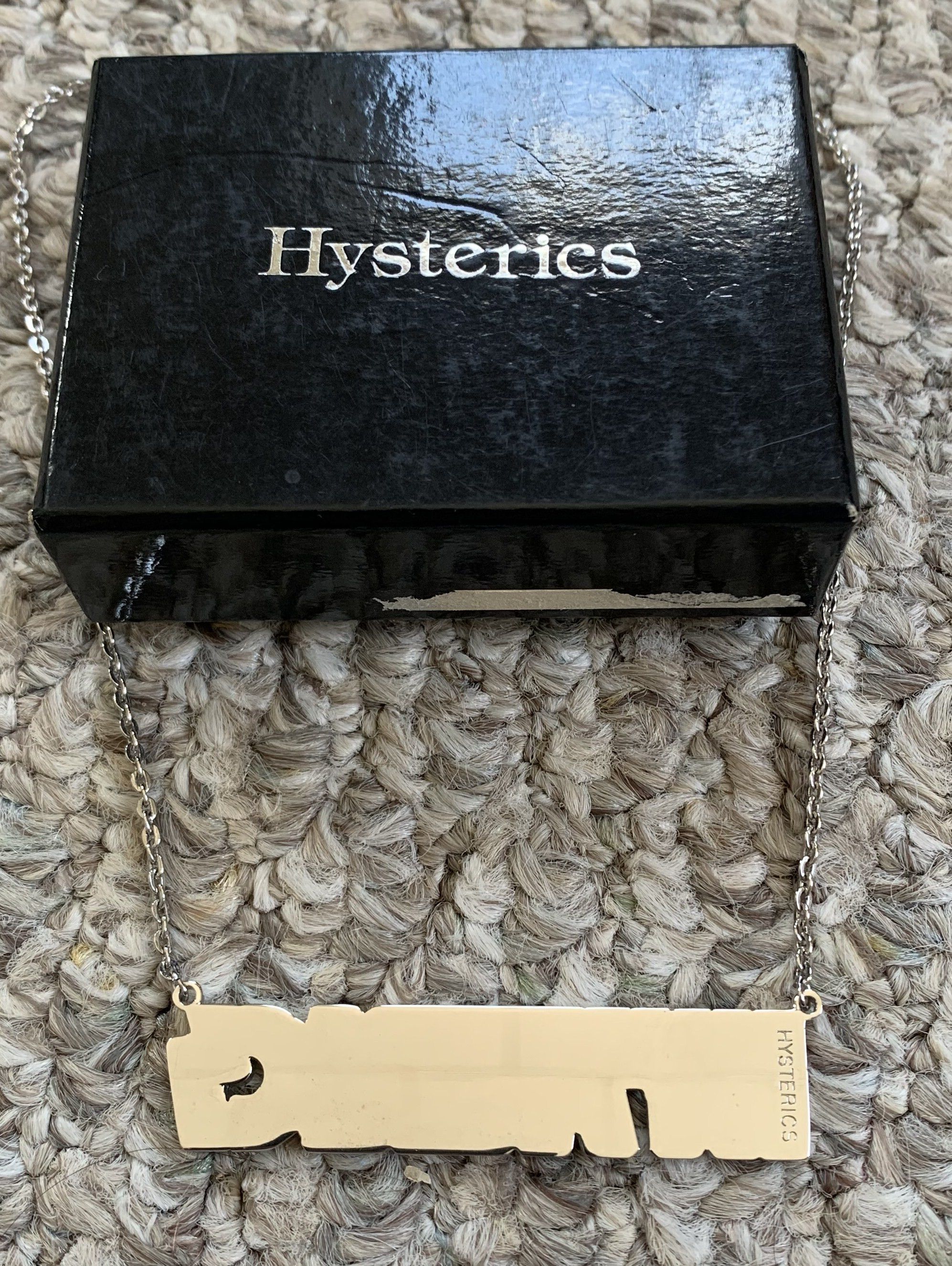 Hysteric Glamour × Swarovski Hysteric Glamour Swarovski Spellout Necklace + Box Size ONE SIZE - 4 Thumbnail