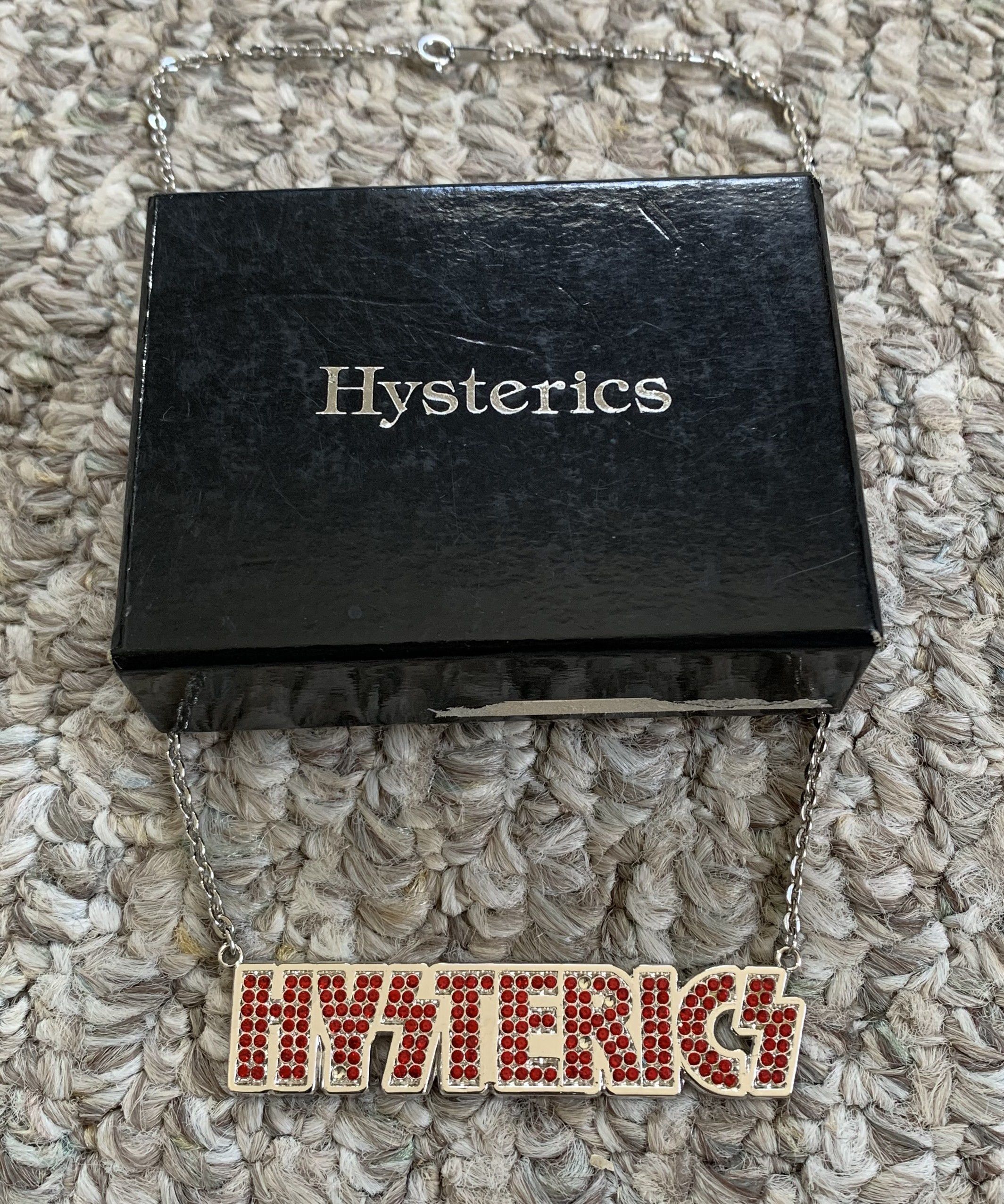 Hysteric Glamour × Swarovski Hysteric Glamour Swarovski Spellout Necklace + Box Size ONE SIZE - 2 Thumbnail