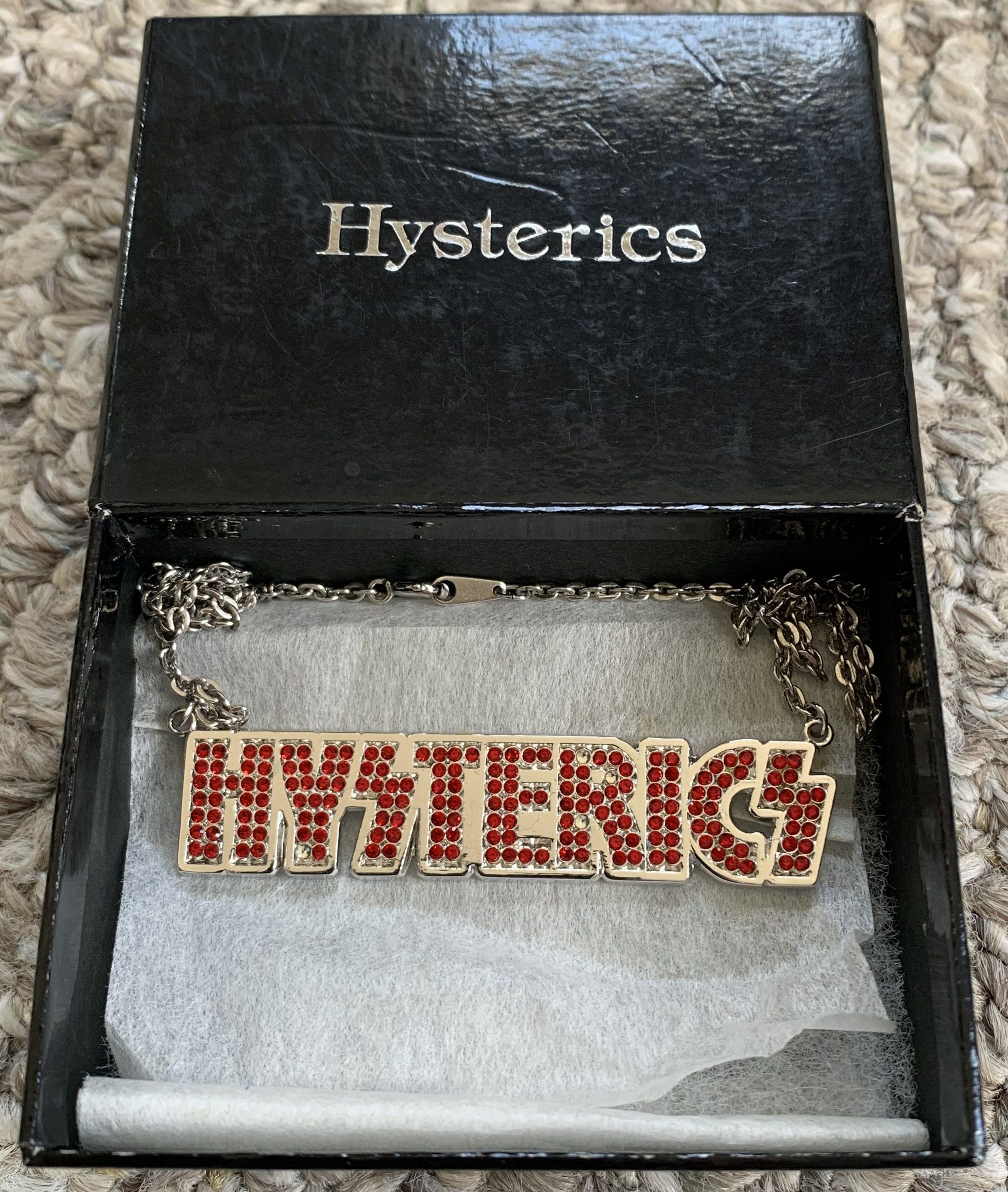 Hysteric Glamour × Swarovski Hysteric Glamour Swarovski Spellout Necklace + Box Size ONE SIZE - 6 Thumbnail