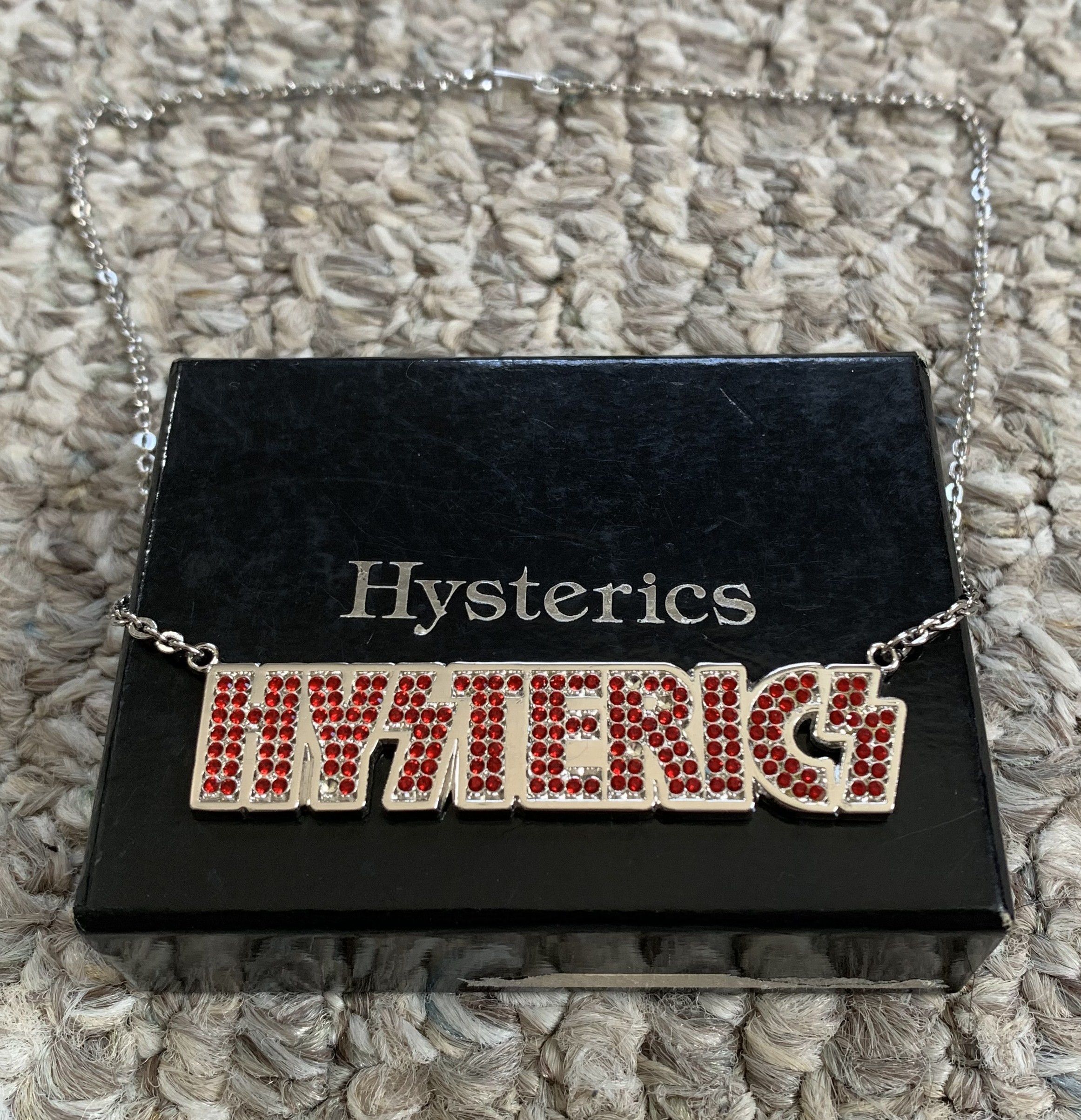 Hysteric Glamour × Swarovski Hysteric Glamour Swarovski Spellout Necklace + Box Size ONE SIZE - 1 Thumbnail