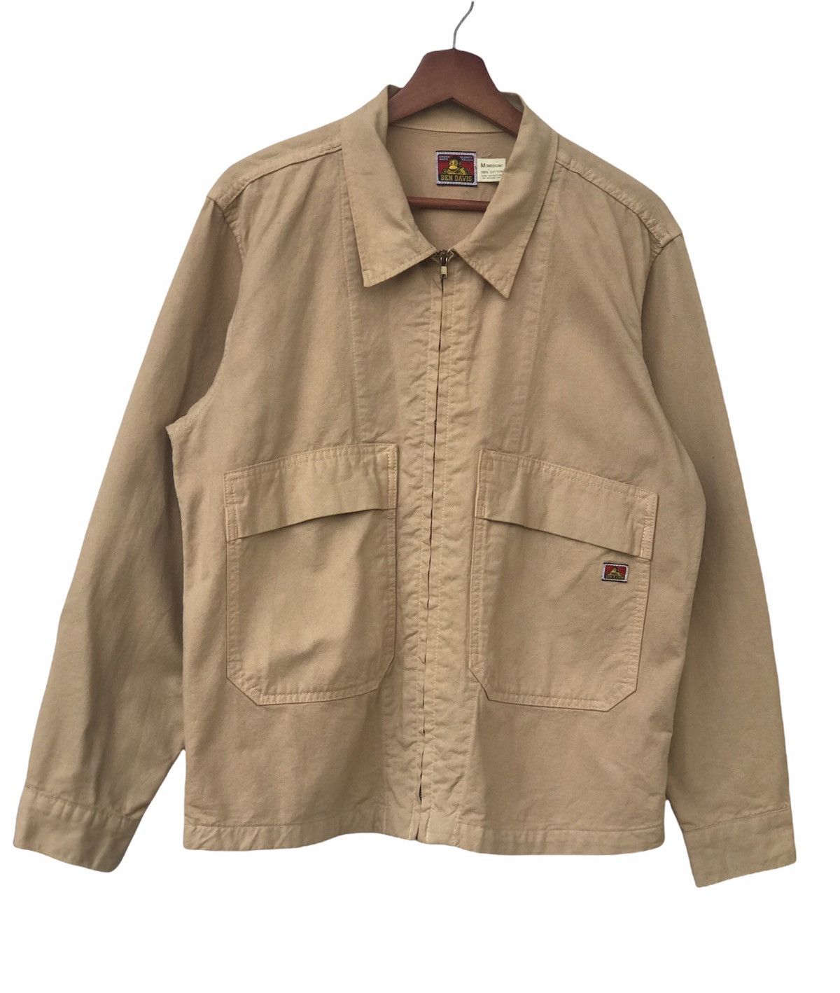 image of Ben Davis French Workwear Zipper Jacket in Brown, Men's (Size Medium)
