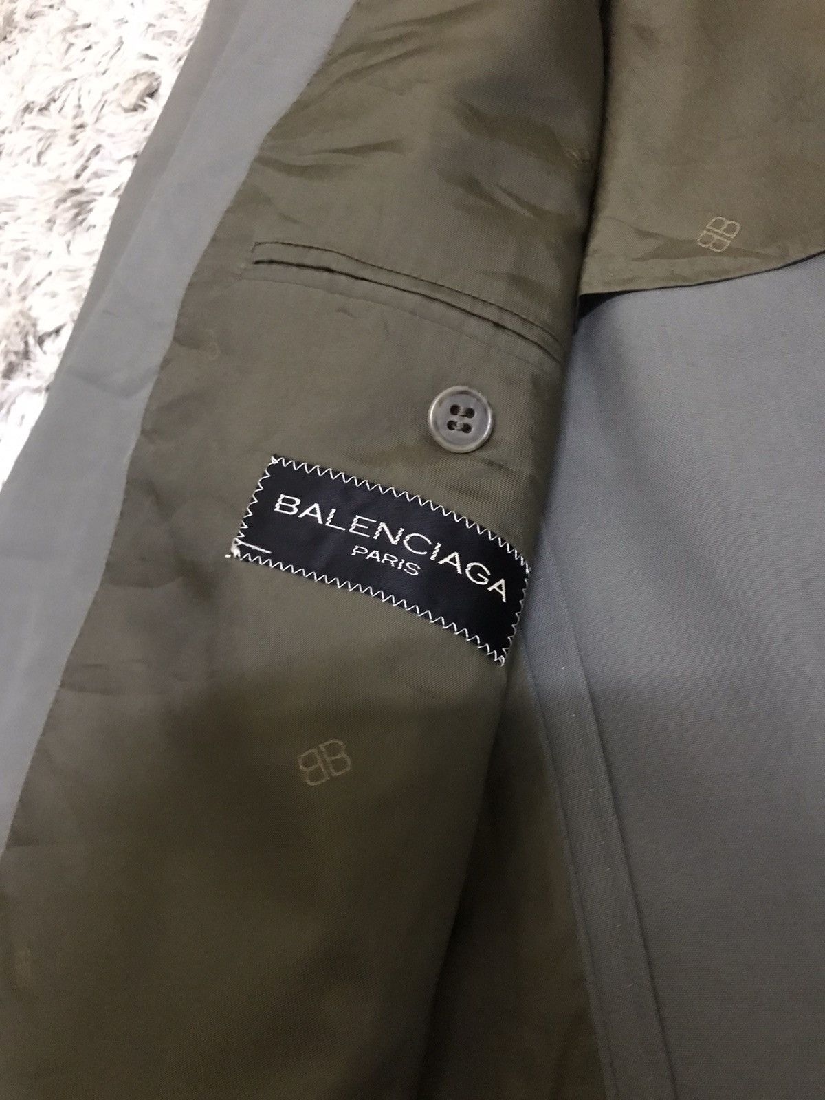 Balenciaga 🔥Vintage Balenciaga Double Breasted Blazer Size 38S - 11 Thumbnail