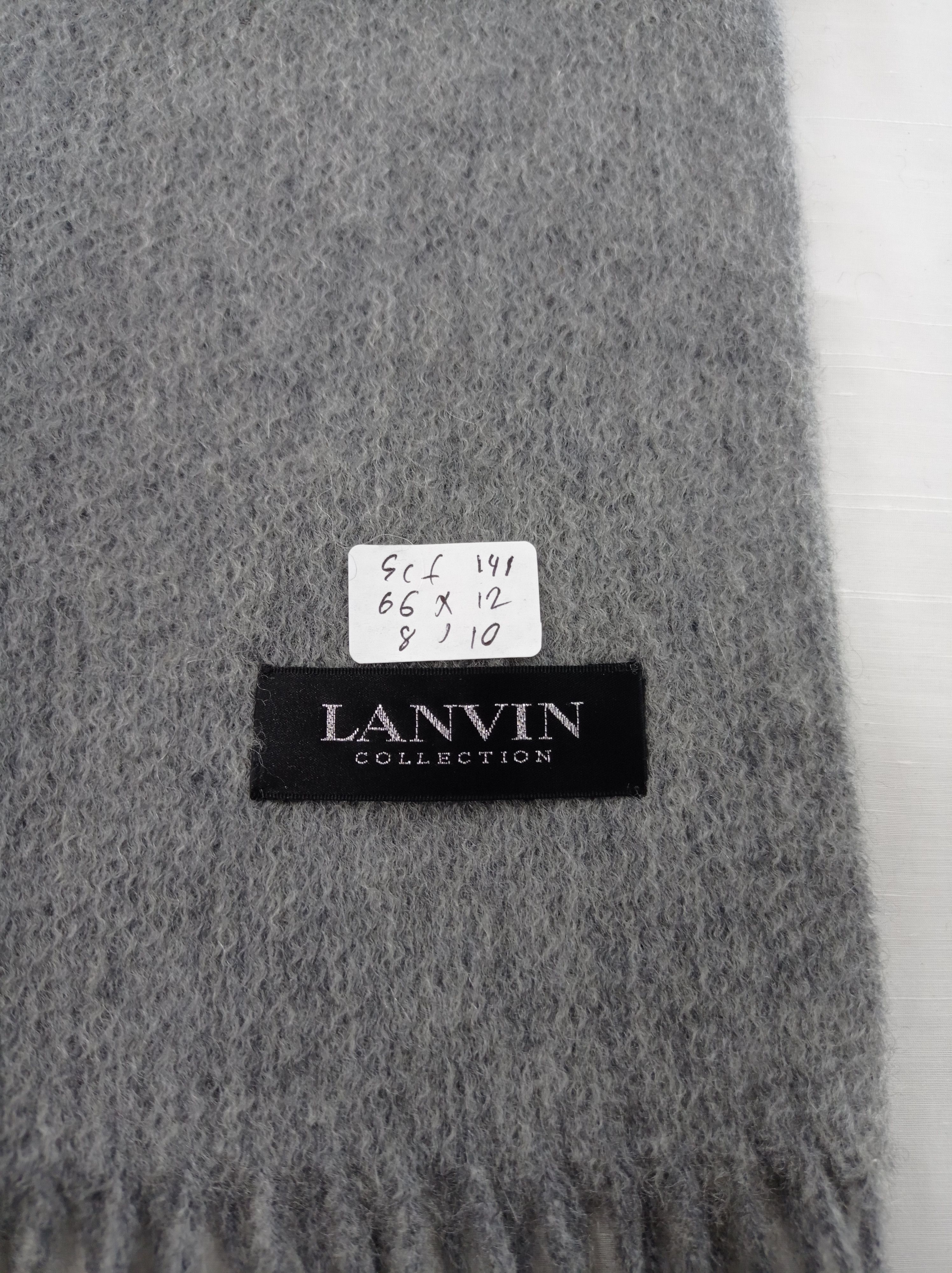 Lanvin Vintage Lanvin Scarf / Muffler / Neckwear Size ONE SIZE - 3 Thumbnail