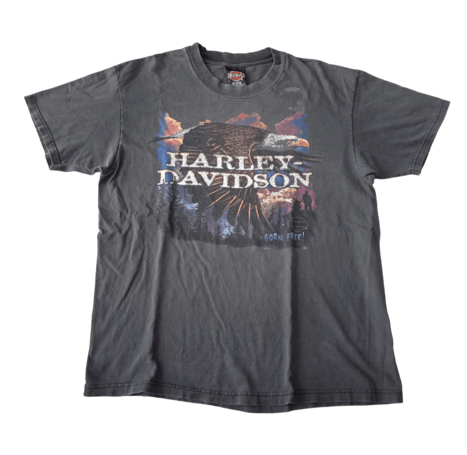 Harley Davidson Vintage 90s Harley Davidson 1999 T-Shirt Well Worn Size US L / EU 52-54 / 3 - 1 Thumbnail