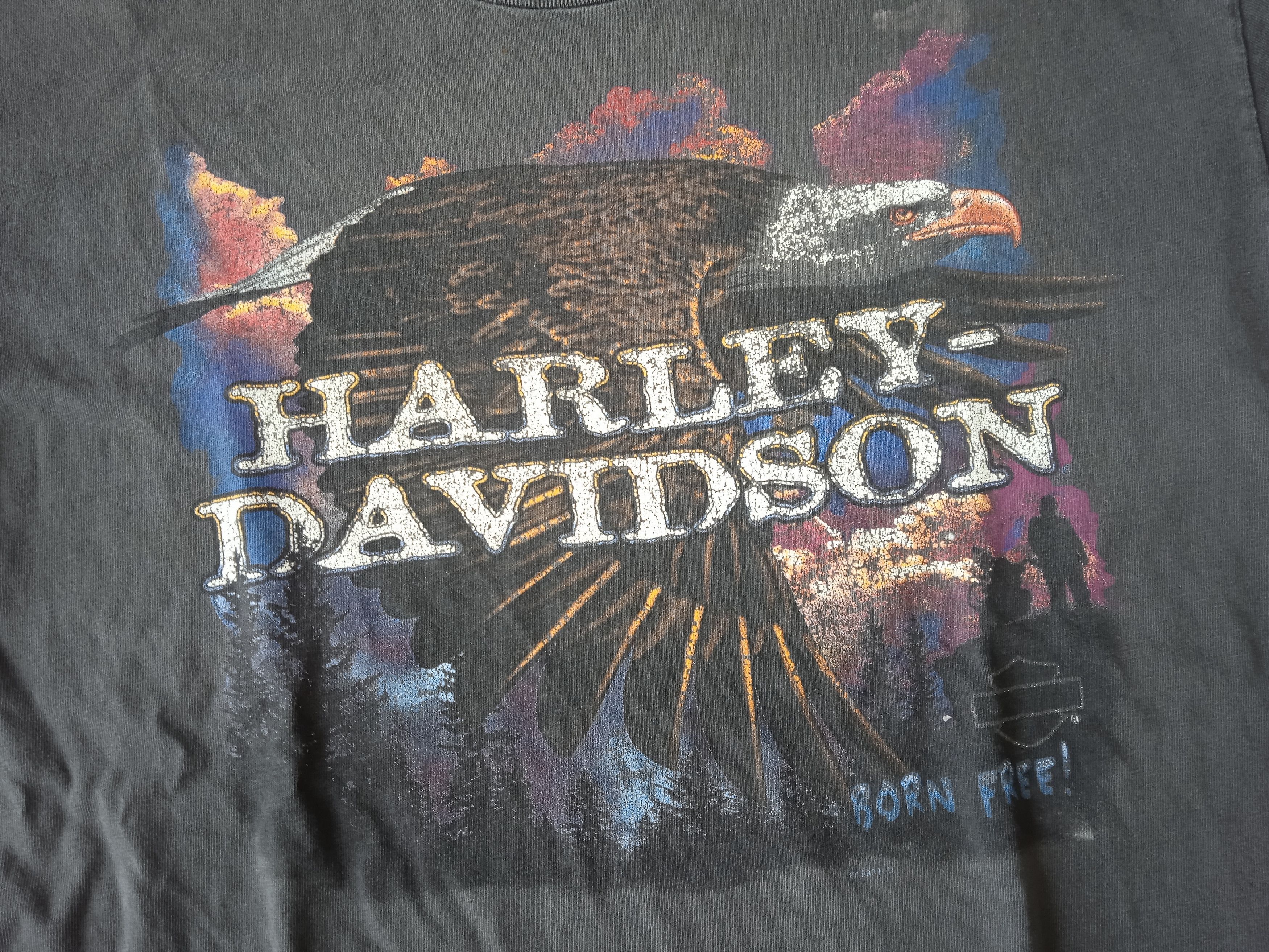 Harley Davidson Vintage 90s Harley Davidson 1999 T-Shirt Well Worn Size US L / EU 52-54 / 3 - 10 Thumbnail